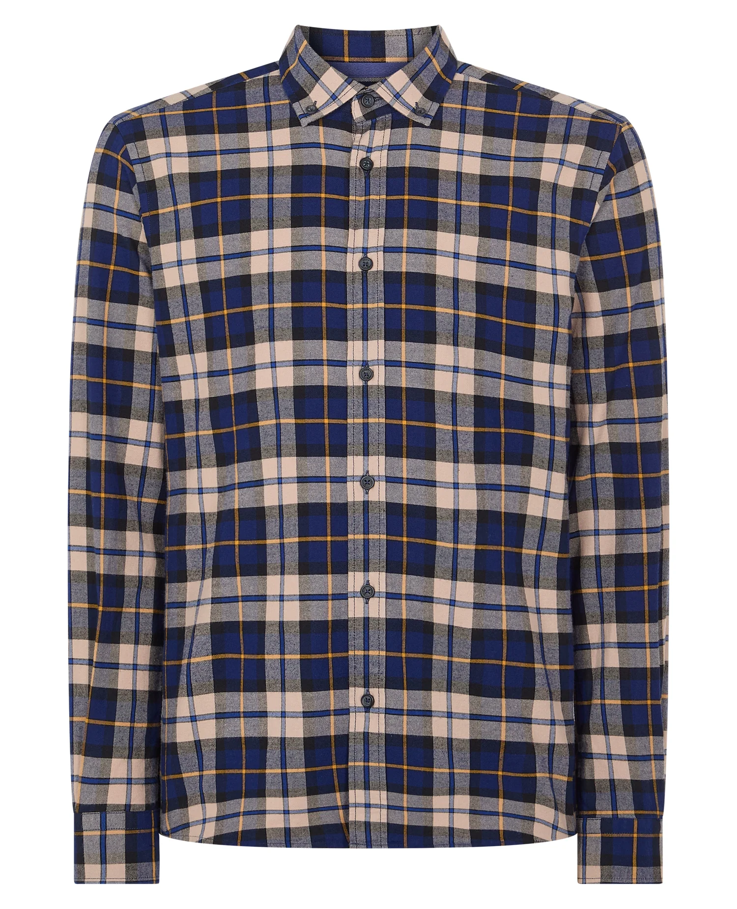 Tapered Fit Check Cotton Shirt - Image 7