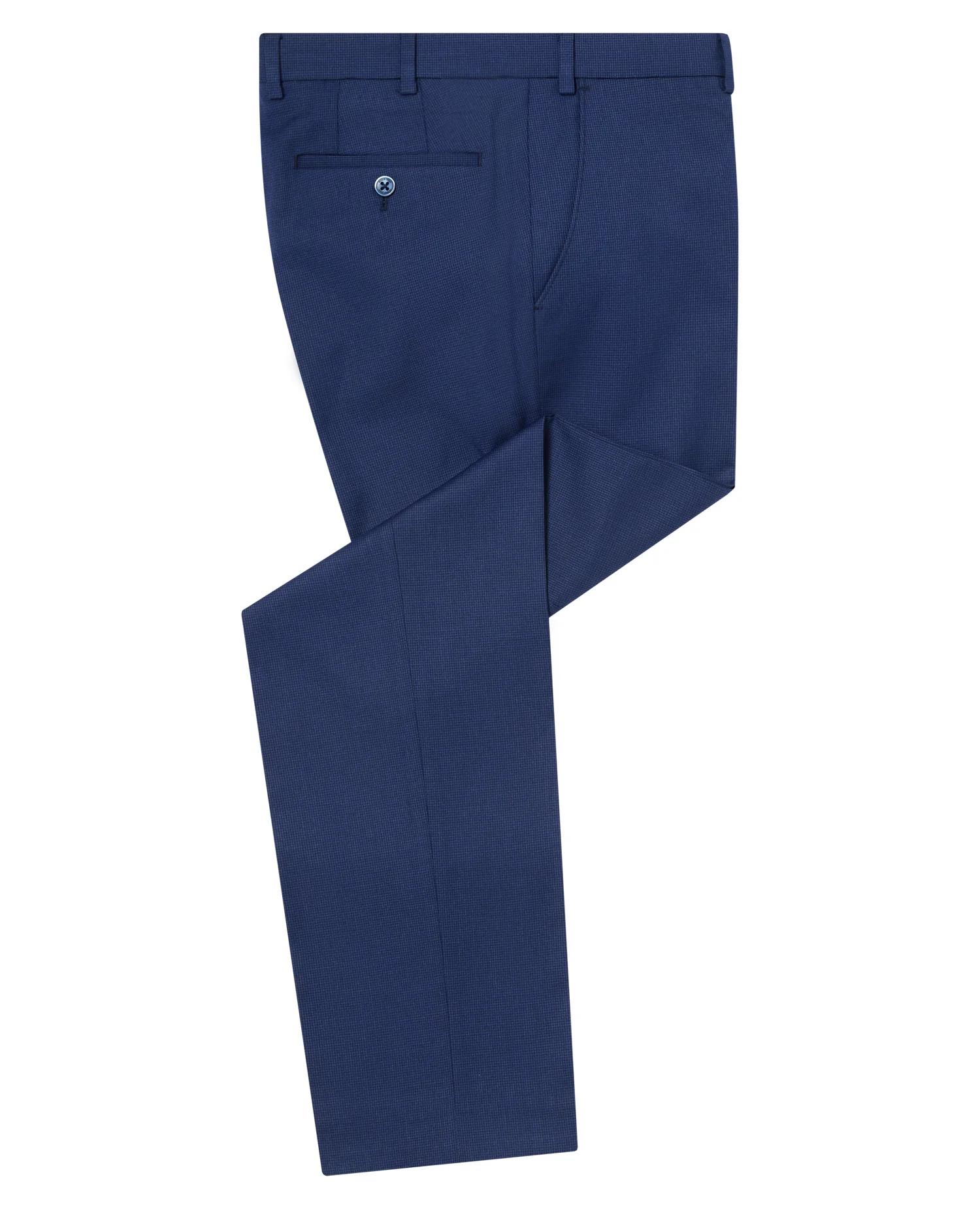 Tapered fit checked polyviscose stretch formal trousers - Image 6