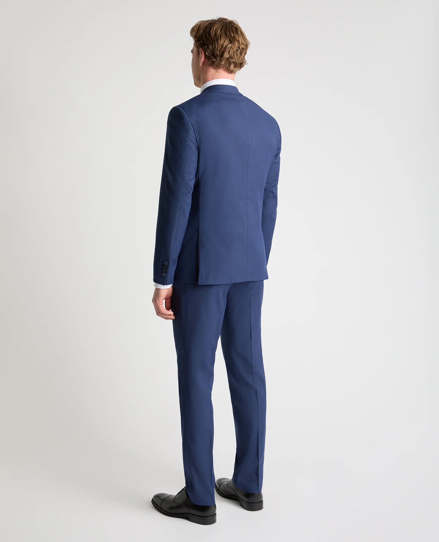 Tapered fit checked polyviscose stretch suit jacket - Image 3
