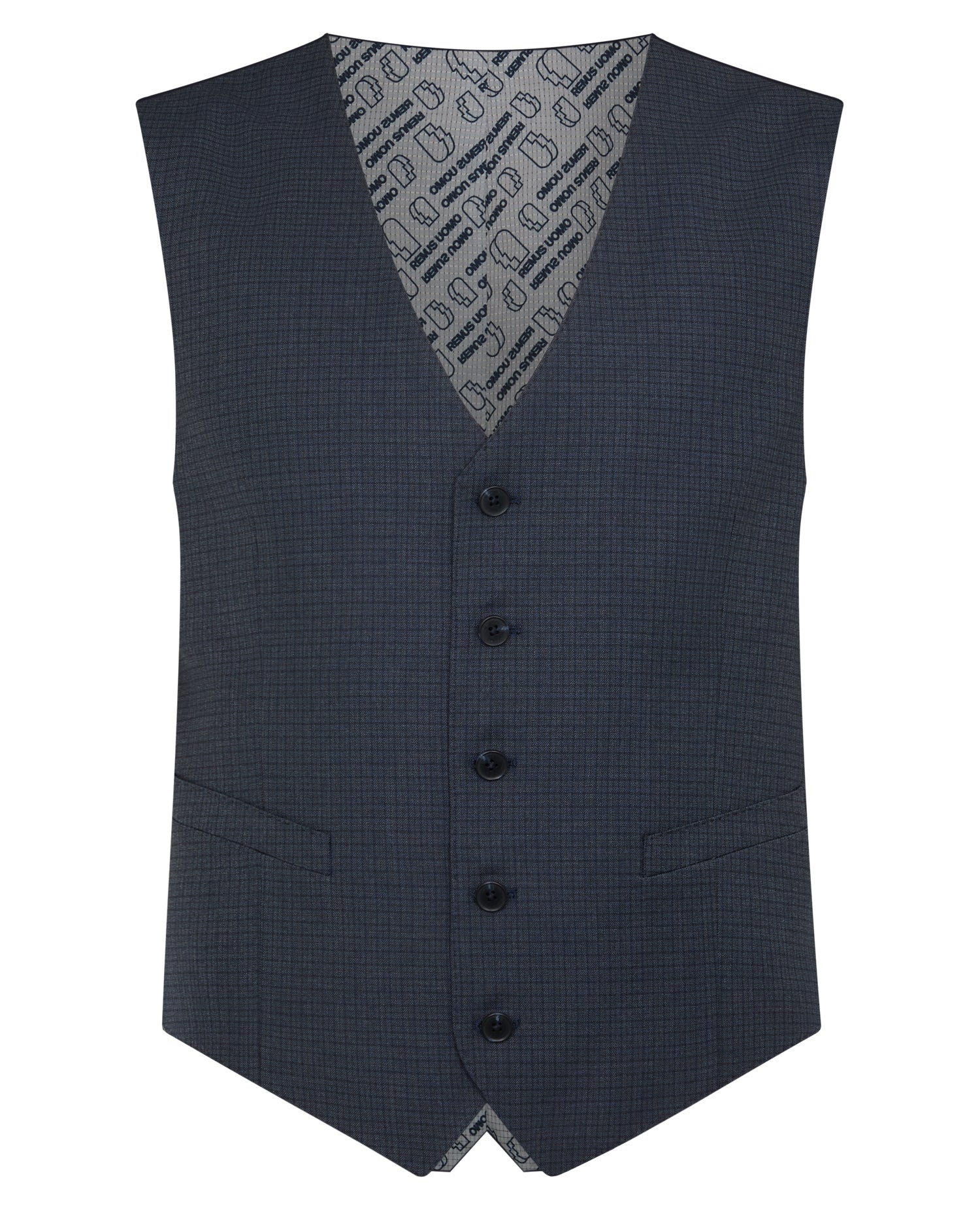 Tapered Fit Checked Stretch Suit - Image 8