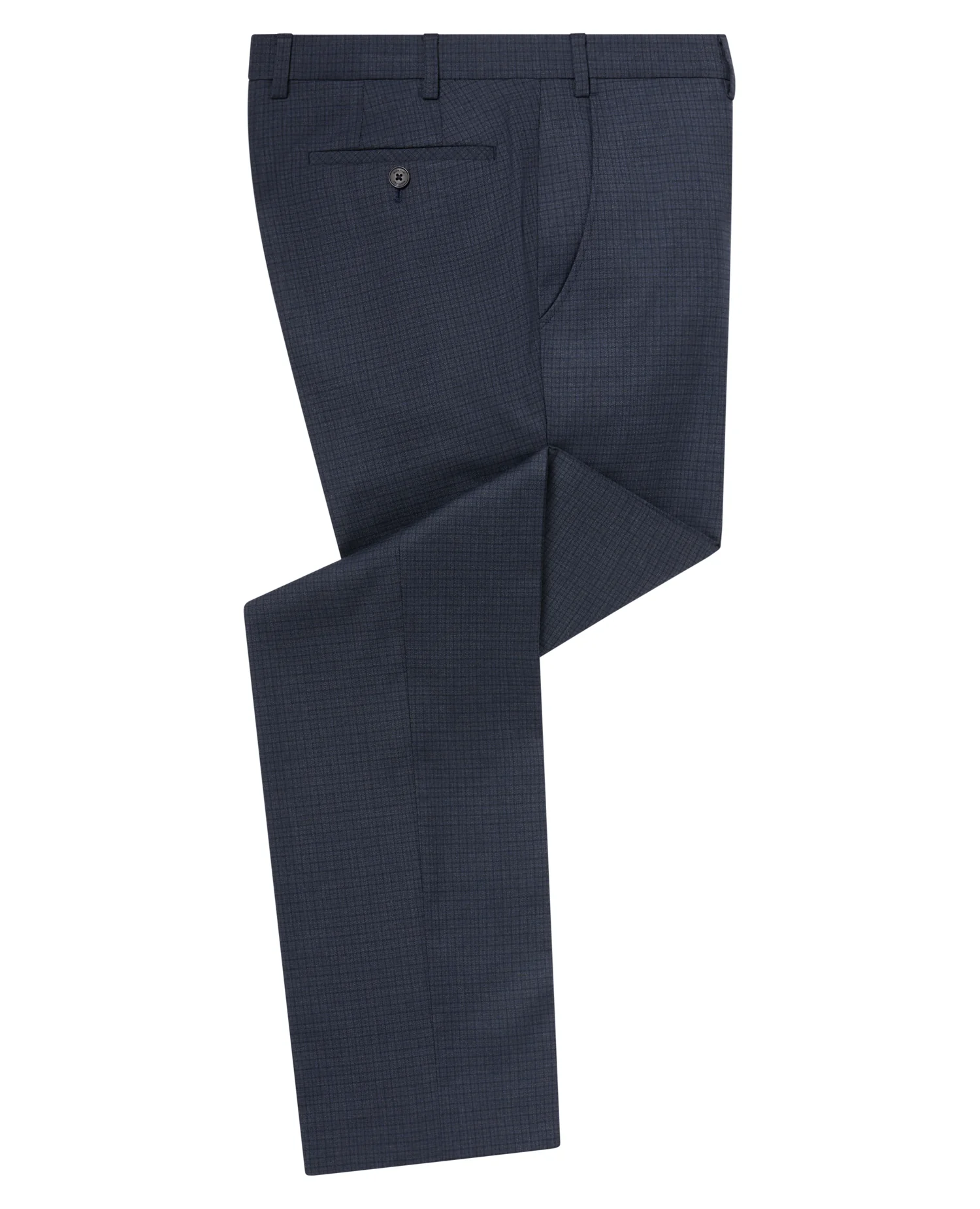 Tapered Fit Checked Stretch Suit - Image 9