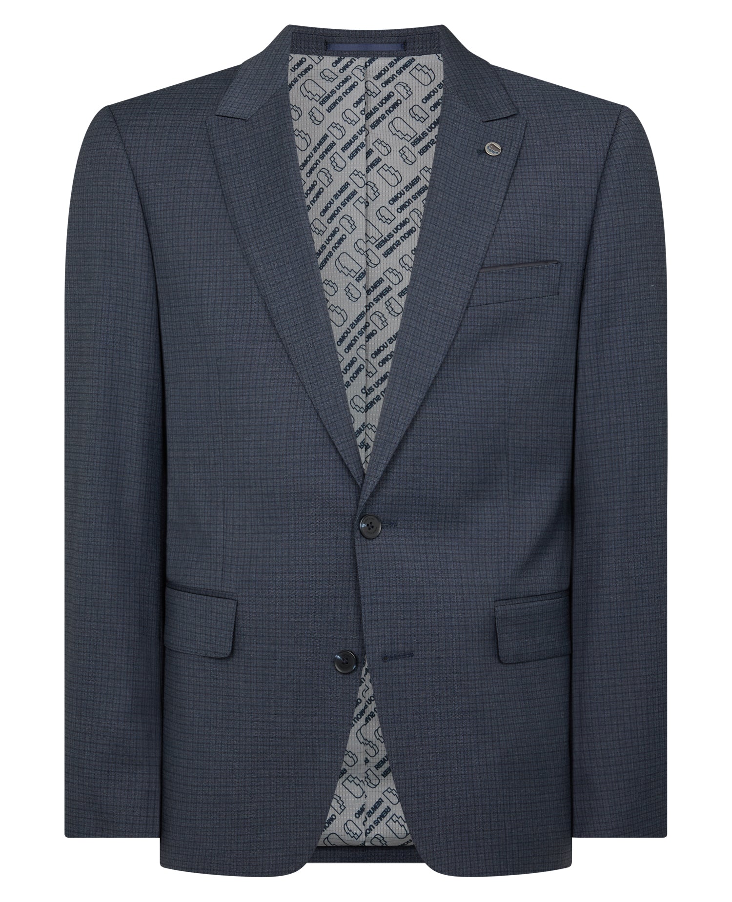 Tapered Fit Checked Stretch Suit Jacket - Image 7