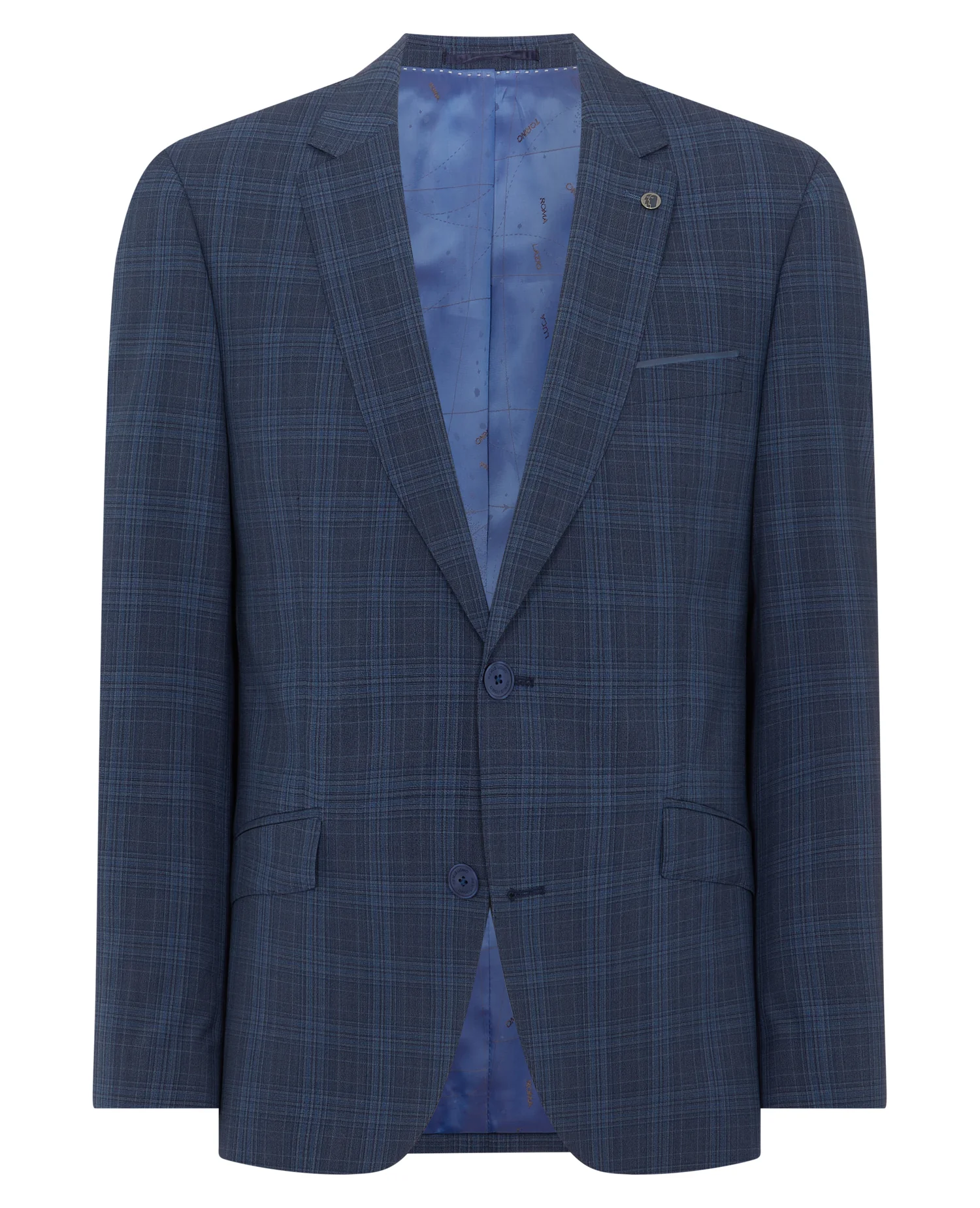 Tapered Fit Checked Wool Blend Mix and Match Suit - Image 6