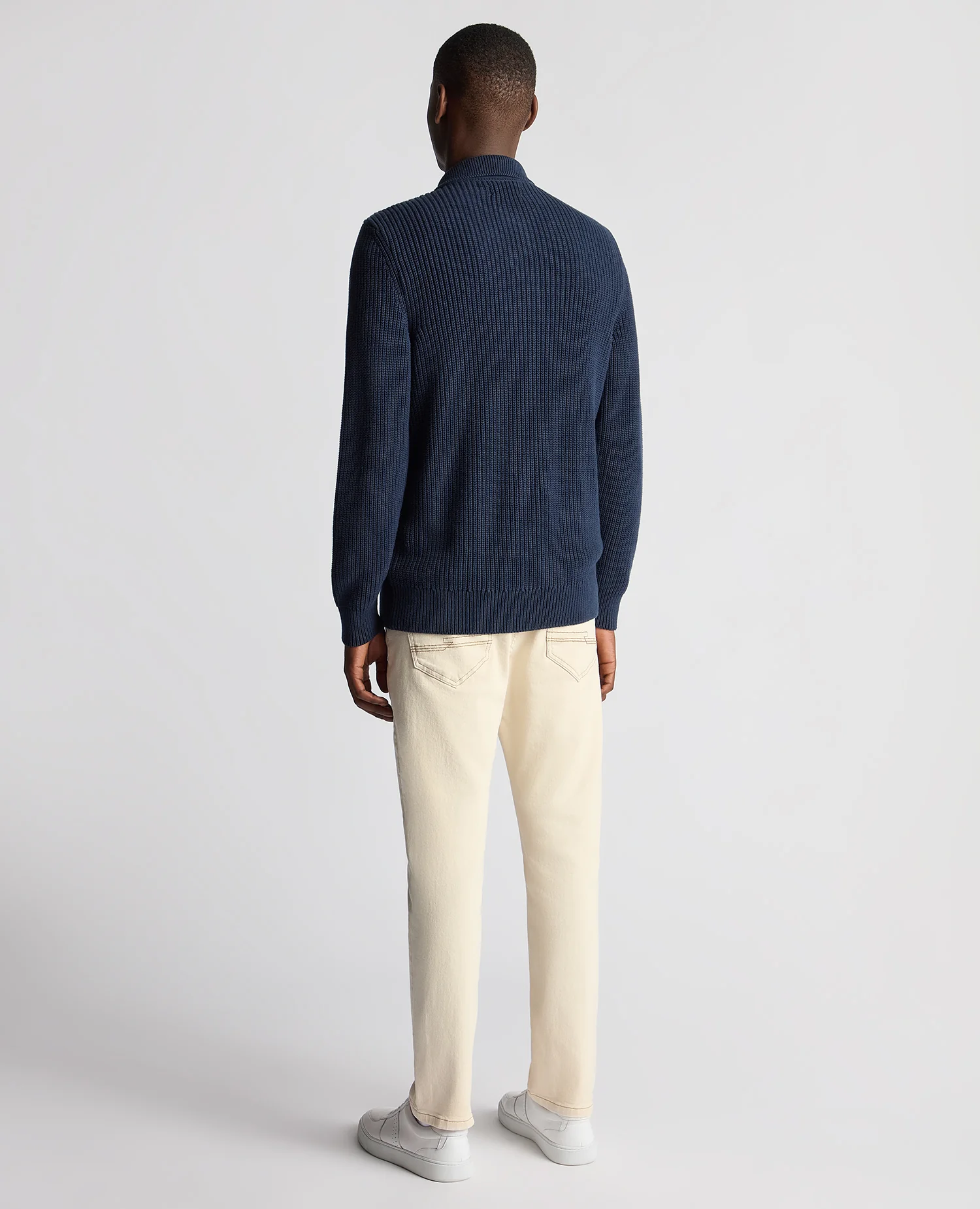 Tapered Fit Chunky Knit Cardigan - Image 3