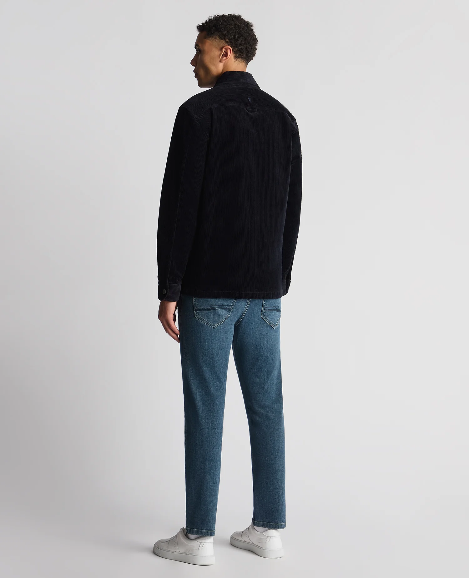 Tapered Fit Corduroy Overshirt - Image 3