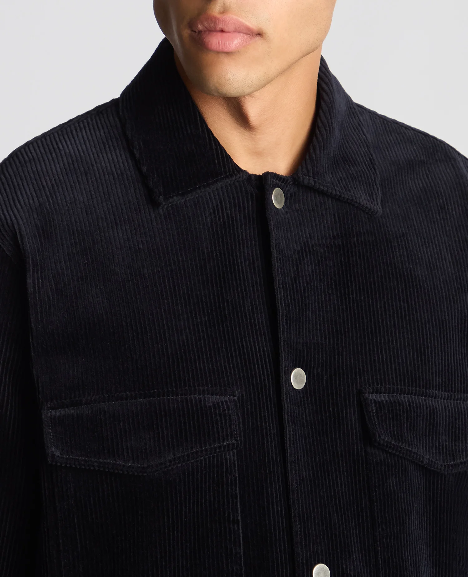 Tapered Fit Corduroy Overshirt - Image 6