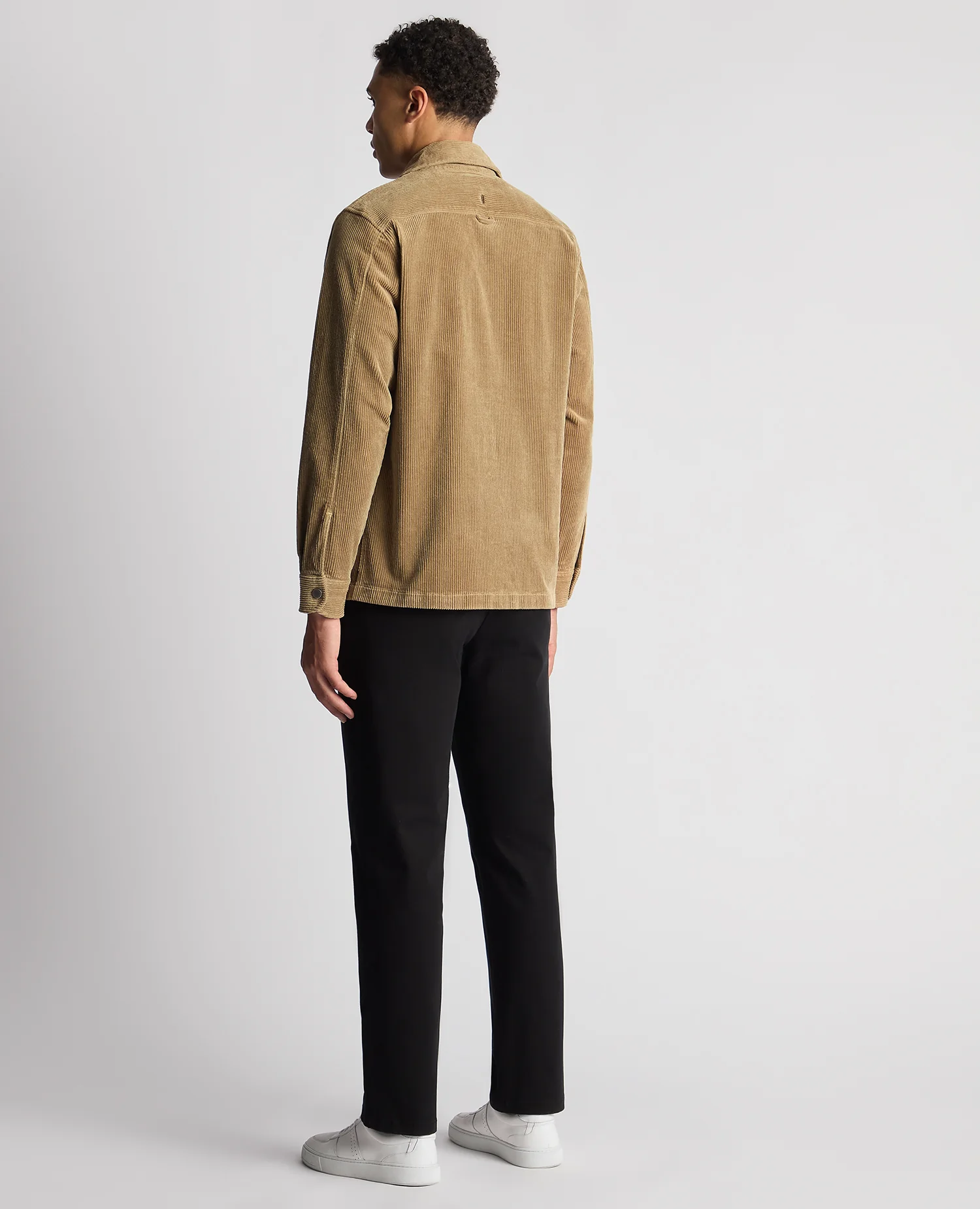 Tapered Fit Corduroy Overshirt - Image 3