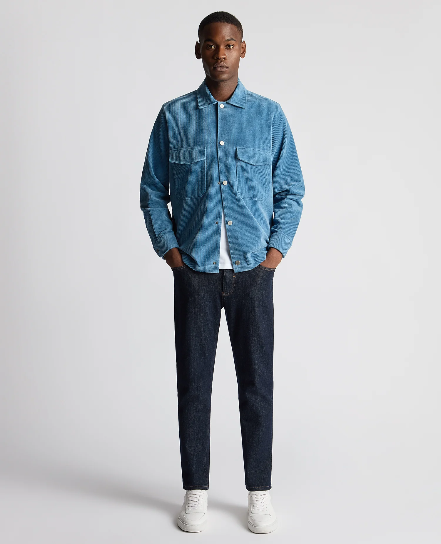 Tapered Fit Corduroy Overshirt - Image 2