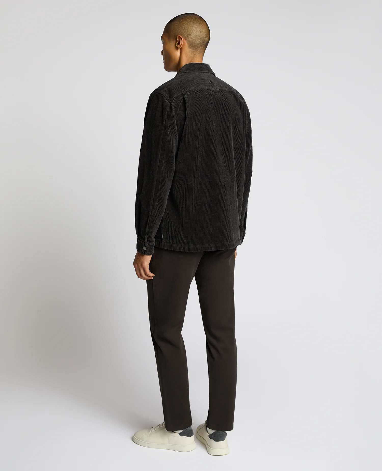 Regular Fit Cord Shacket - Image 3