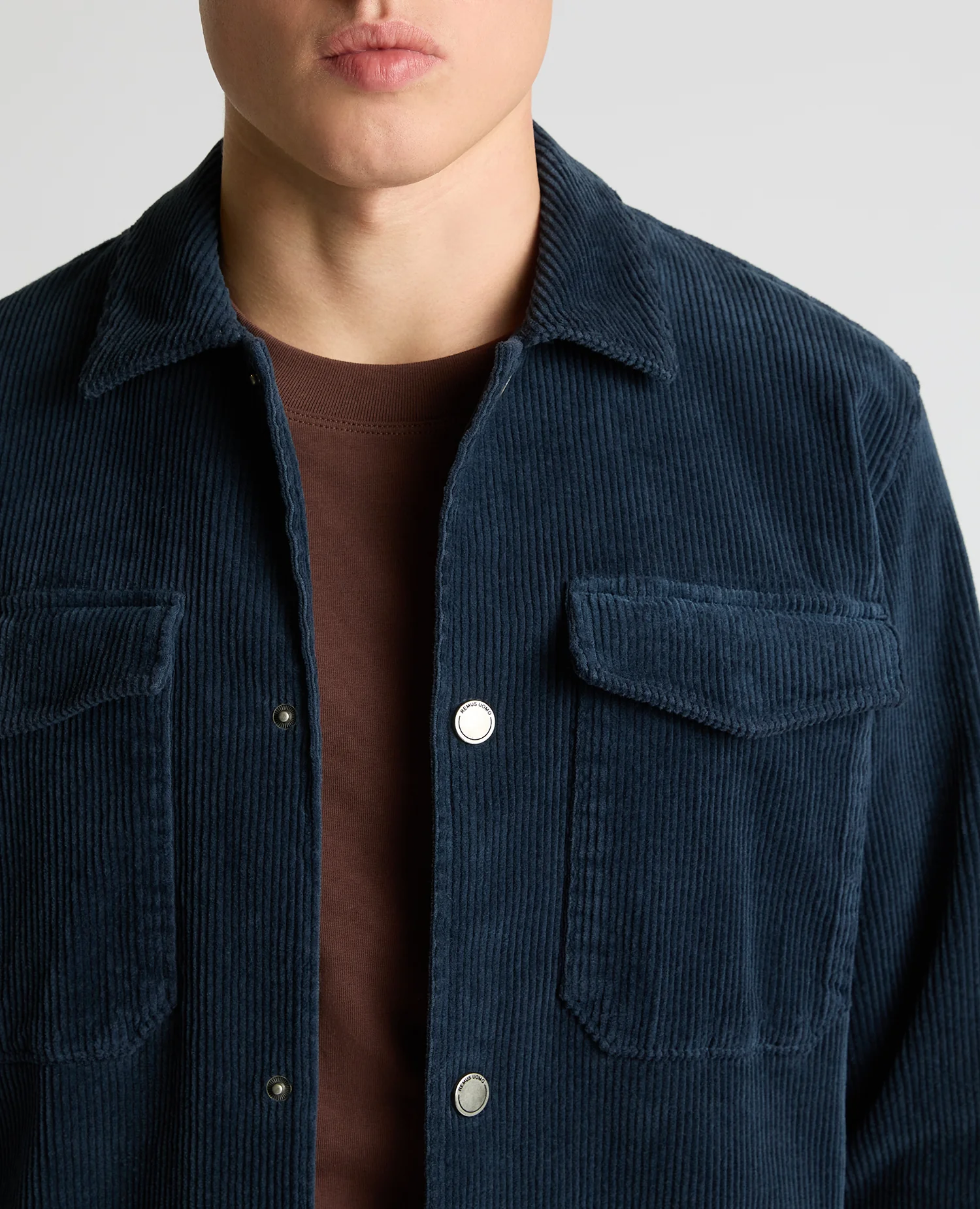 Regular Fit Cord Shacket - Image 5