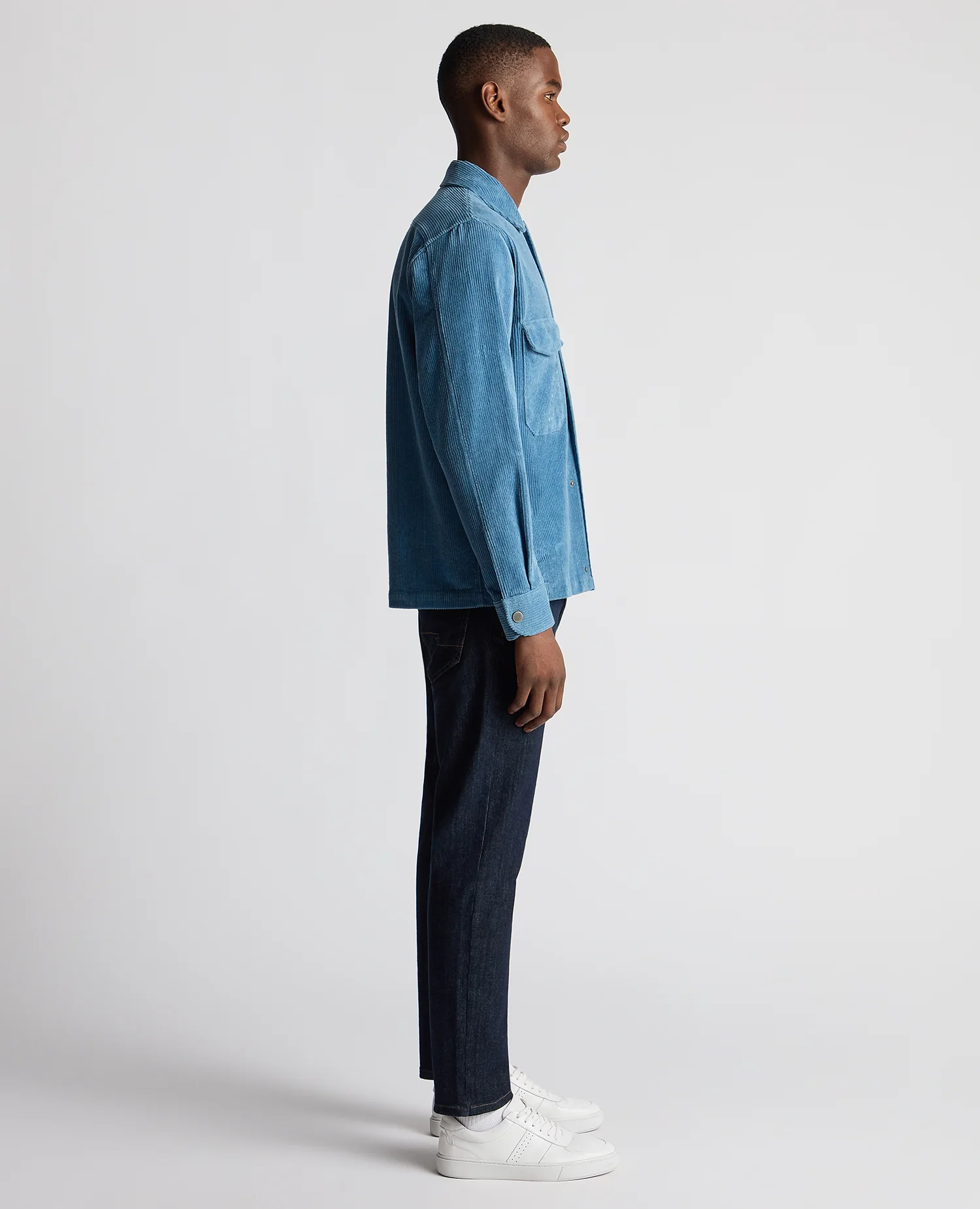 Tapered Fit Corduroy Overshirt - Image 4