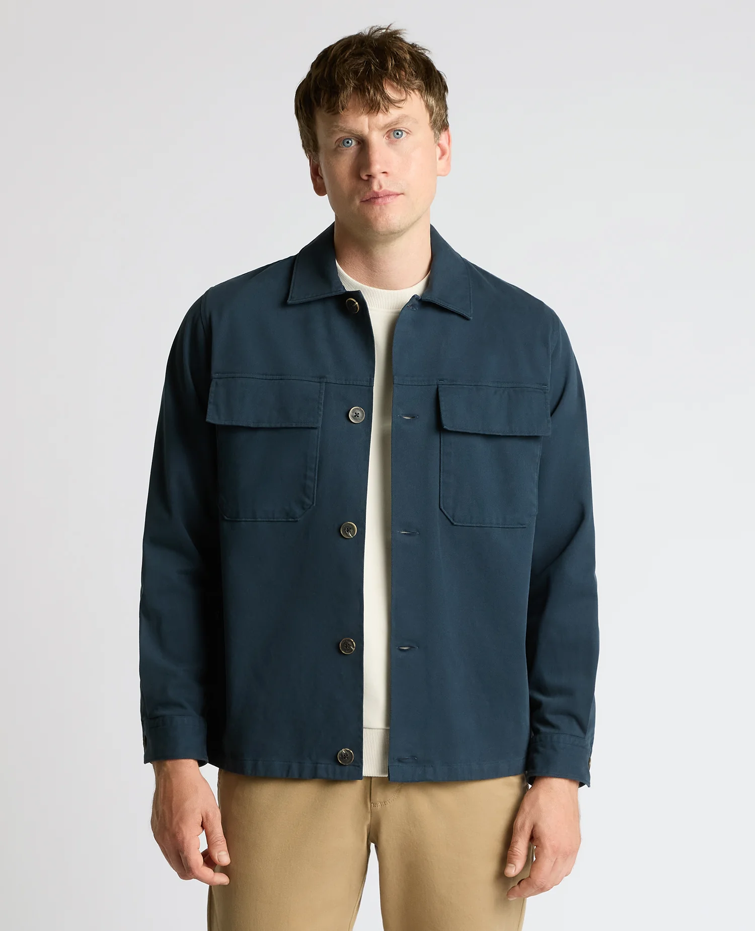 Regular Fit Double Pocket Shacket