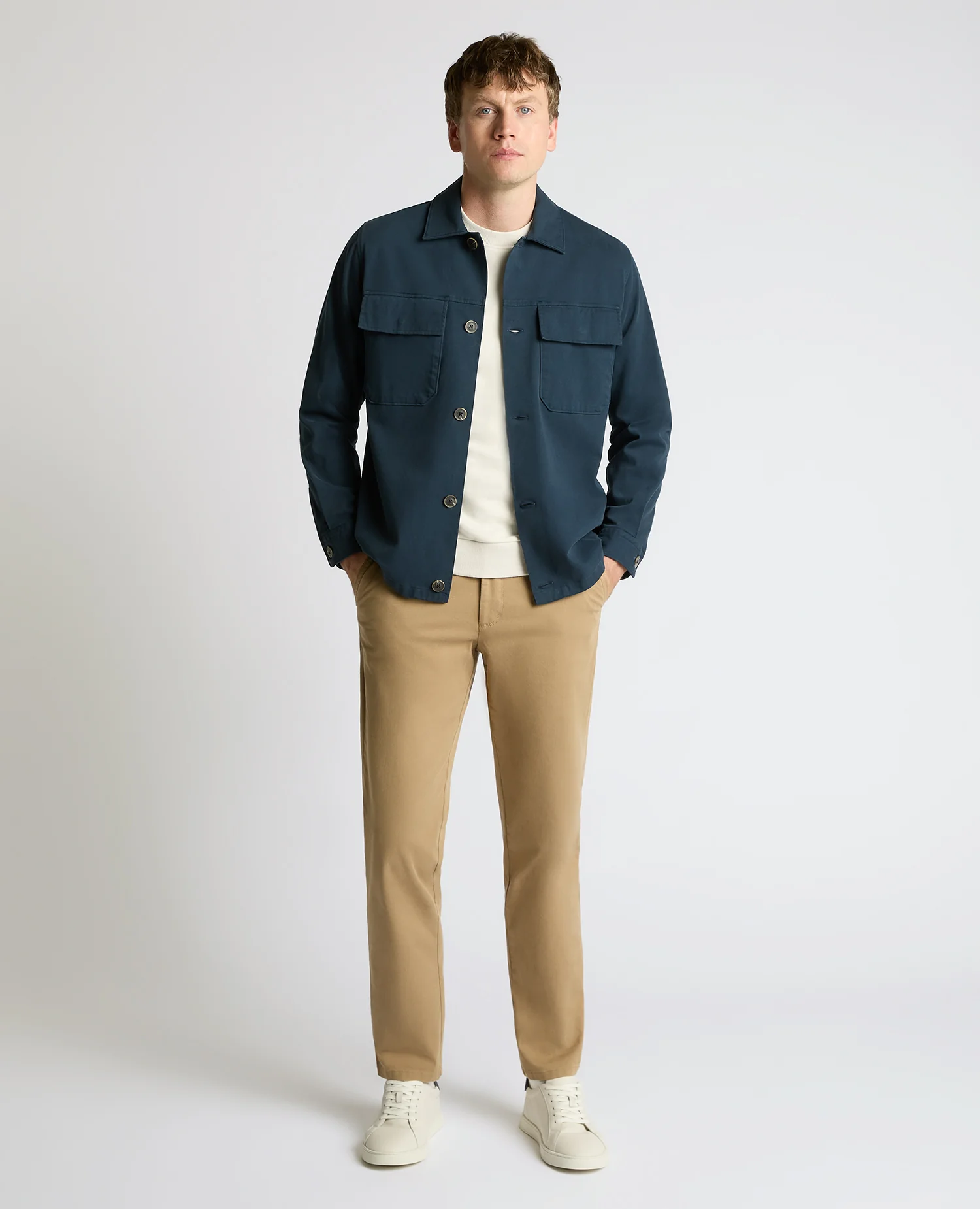 Regular Fit Double Pocket Shacket - Image 2