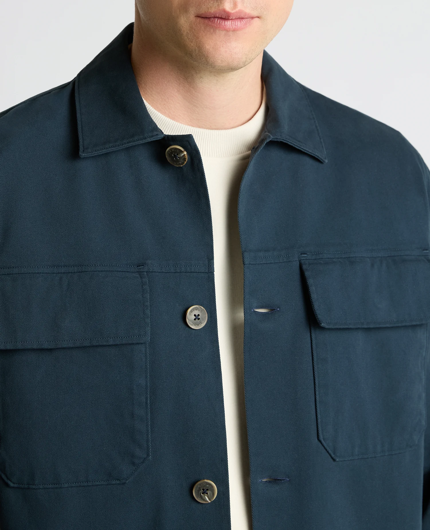 Regular Fit Double Pocket Shacket - Image 5