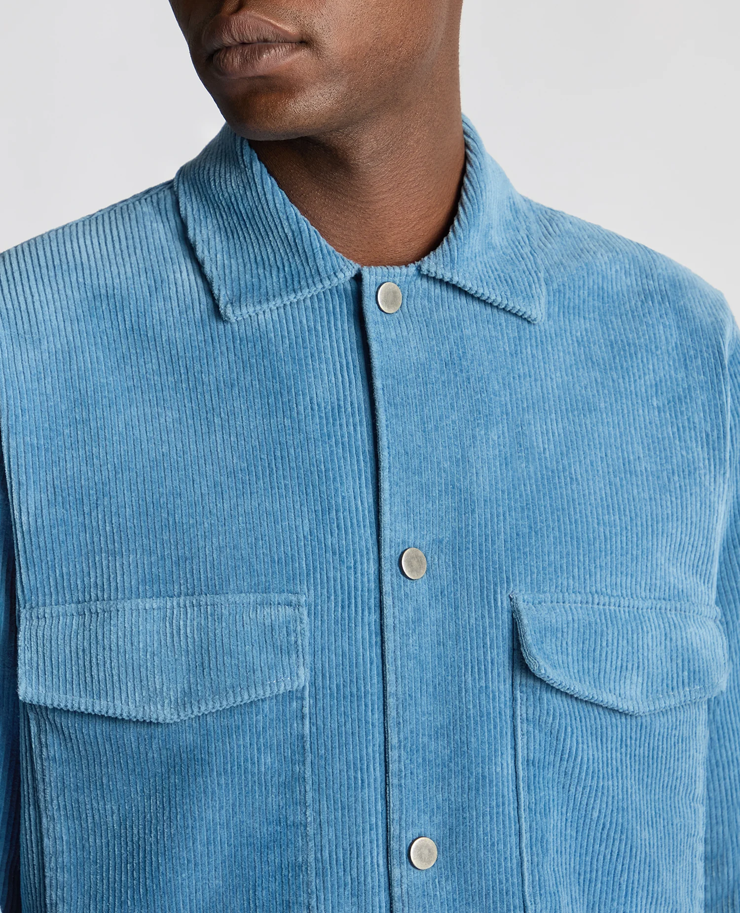Tapered Fit Corduroy Overshirt - Image 5