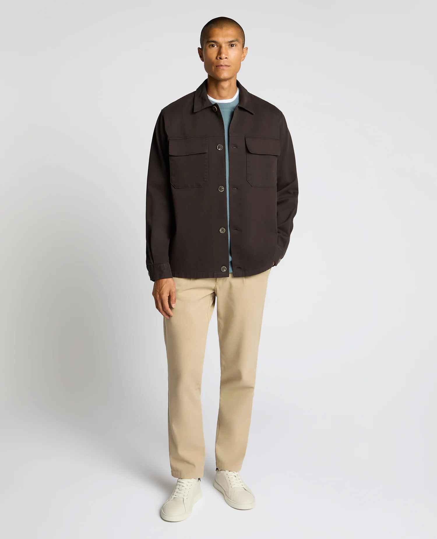 Regular Fit Double Pocket Shacket - Image 2