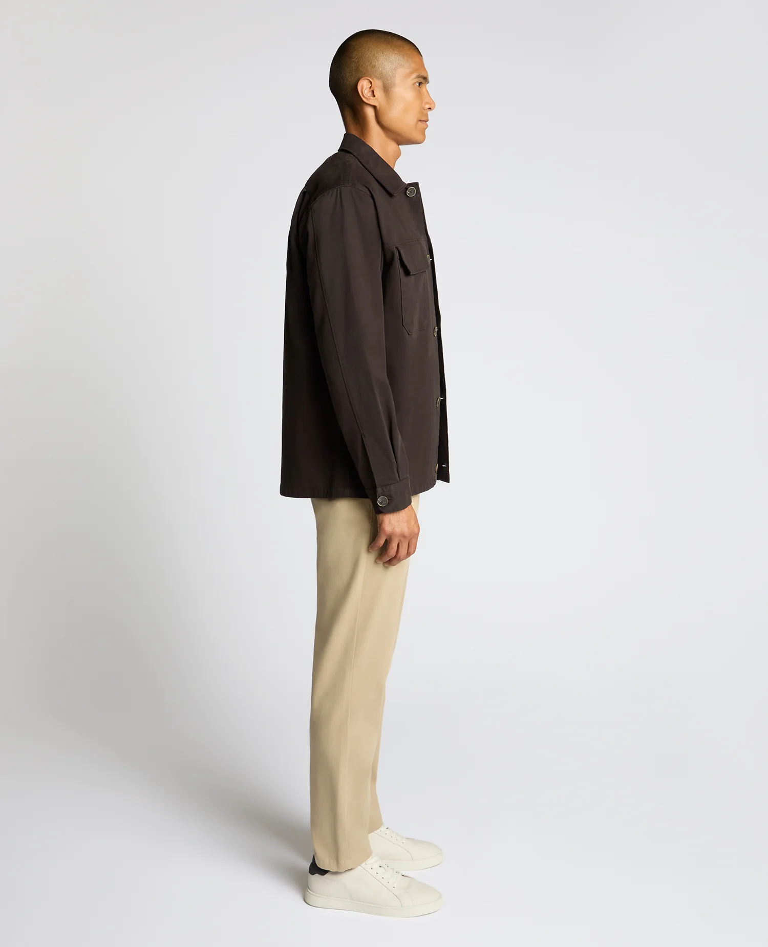 Regular Fit Double Pocket Shacket - Image 4