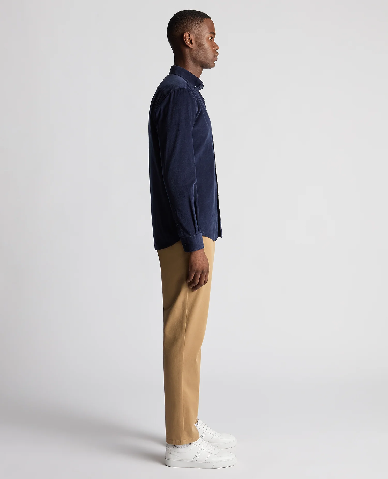 Tapered Fit Micro Corduroy Shirt - Image 4