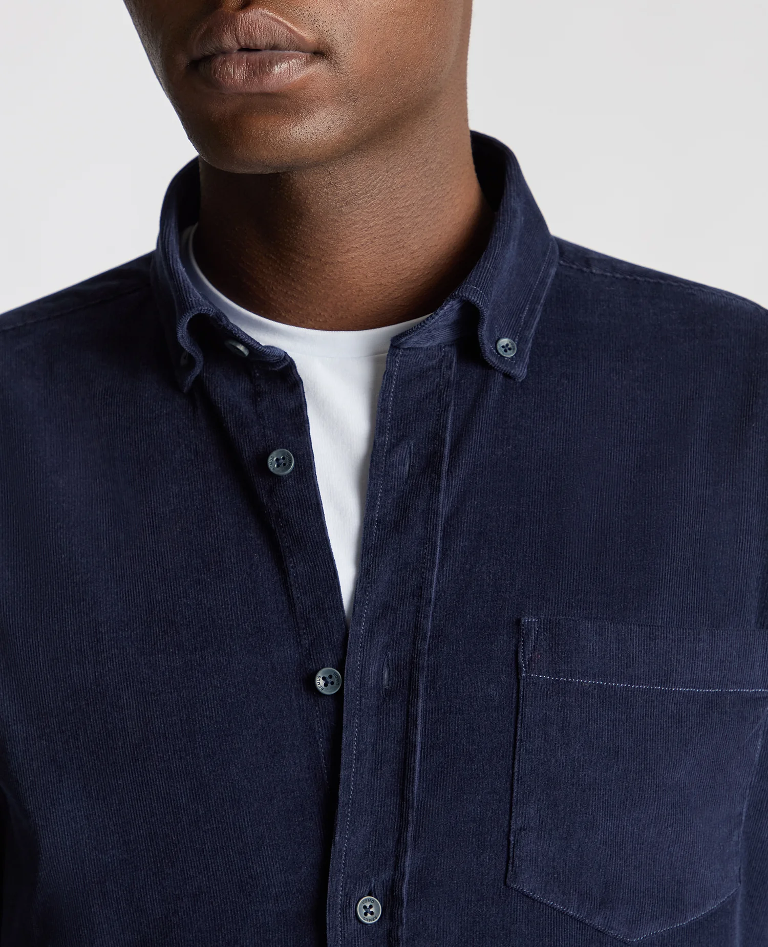 Tapered Fit Micro Corduroy Shirt - Image 5