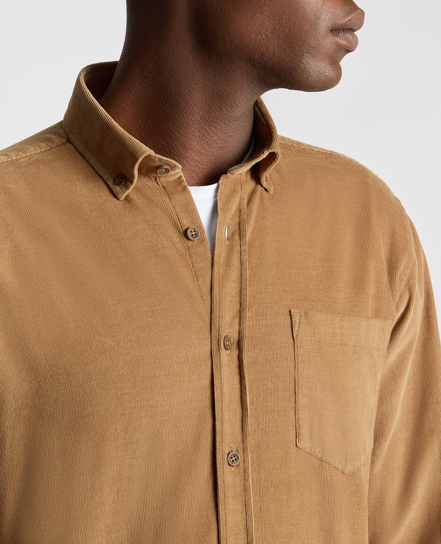 Tapered Fit Micro Corduroy Shirt - Image 4