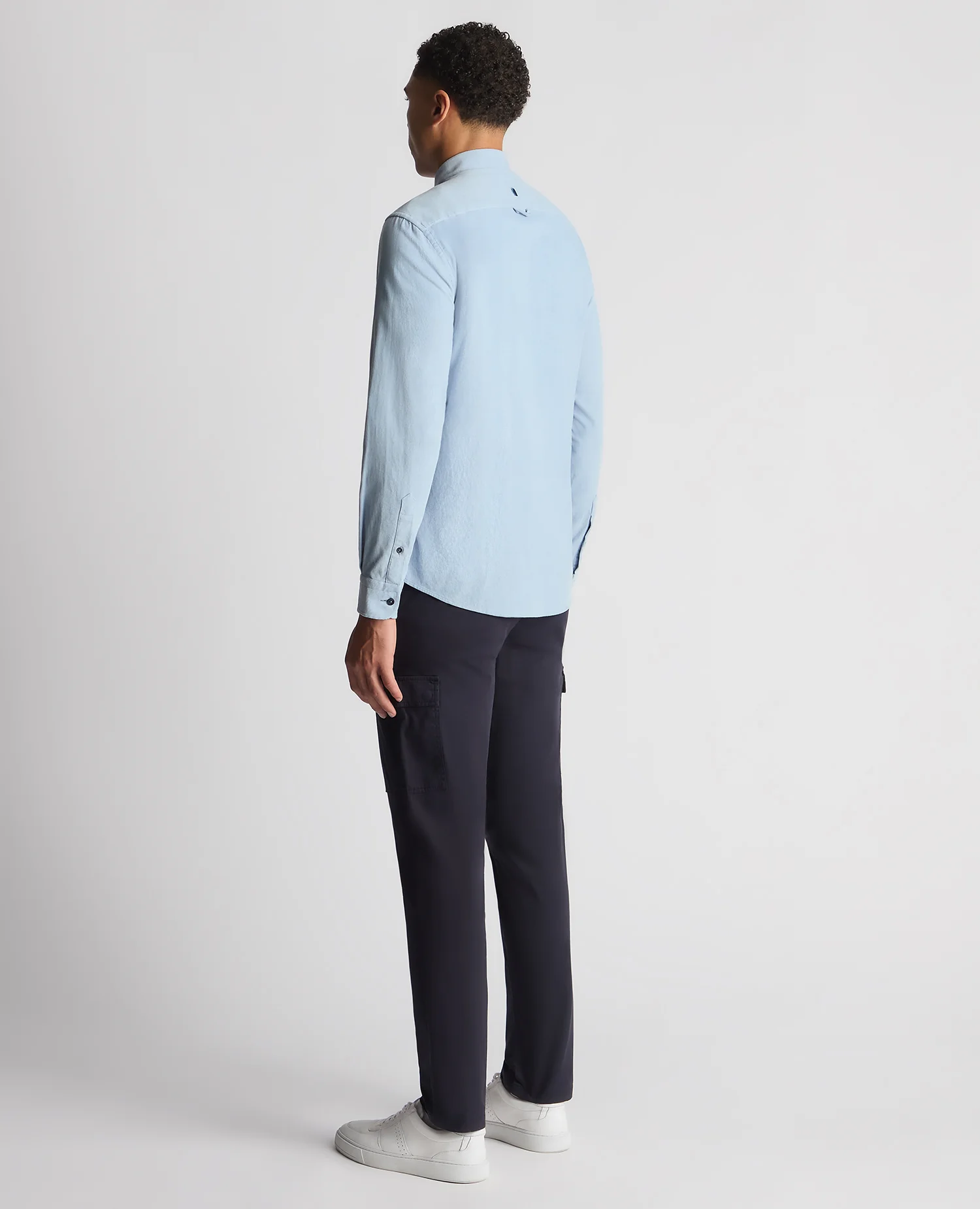 Tapered Fit Micro Corduroy Shirt - Image 3
