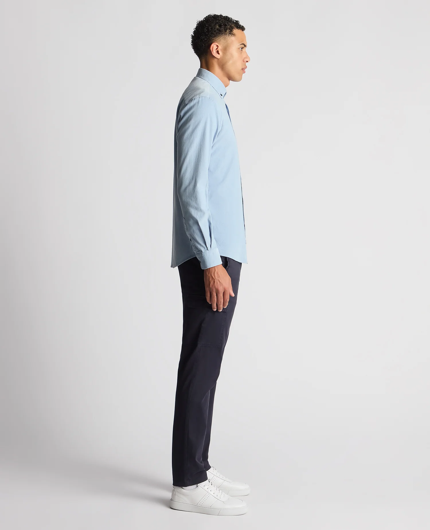 Tapered Fit Micro Corduroy Shirt - Image 4