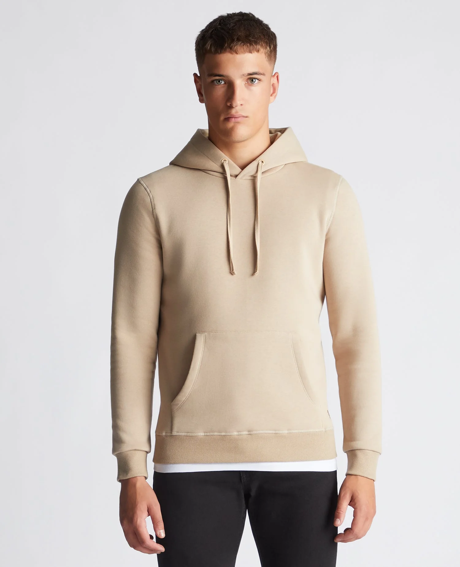 Tapered Fit Cotton-Blend Hoodie