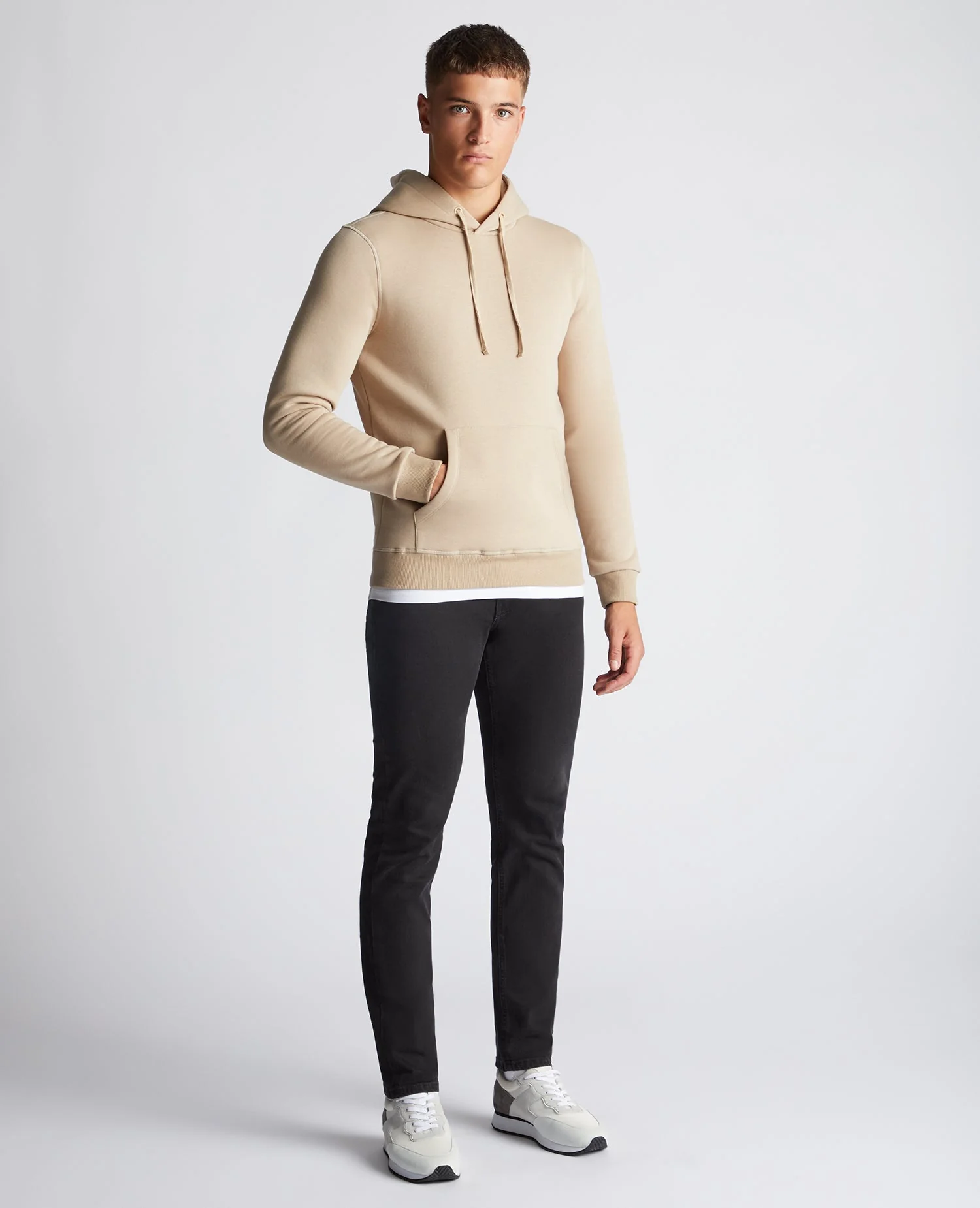 Tapered Fit Cotton-Blend Hoodie - Image 2