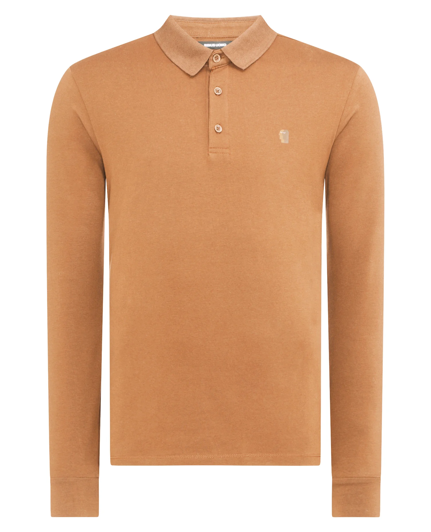 Tapered Fit Cotton-blend long seeve polo shirt - Image 5