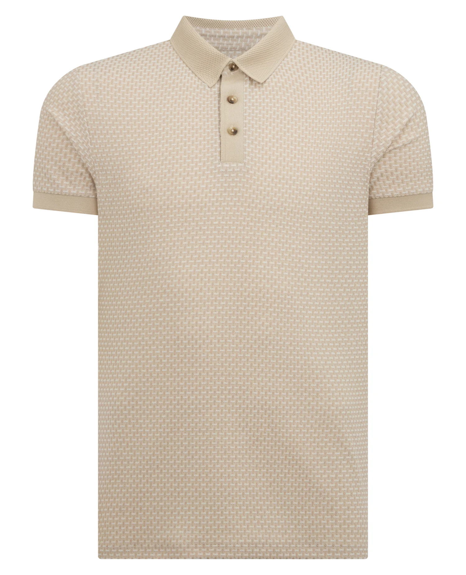 Weave Design Stretch Polo Shirt - Image 6