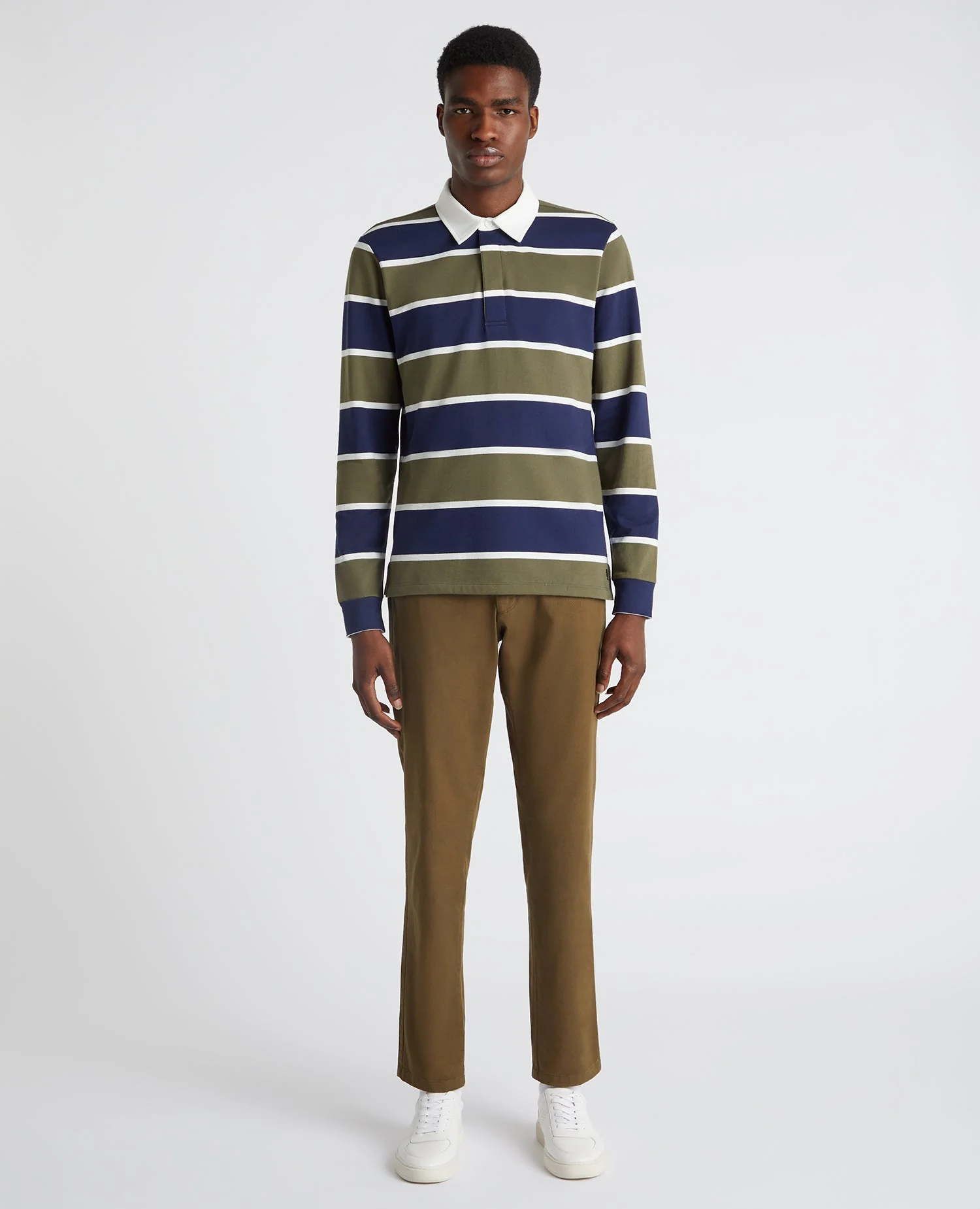 Tapered Fit Cotton-Blend Polo Shirt - Image 2
