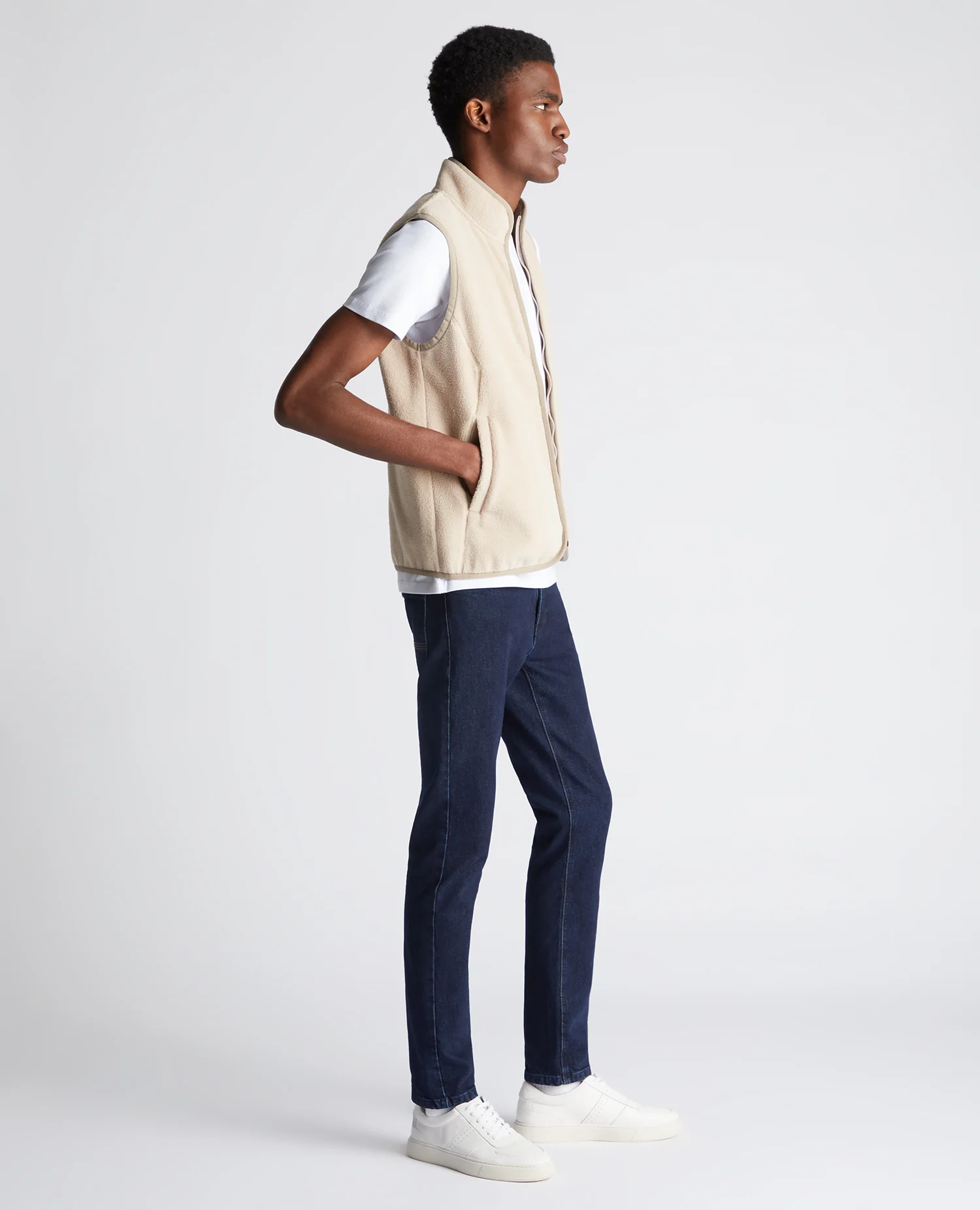Slim Fit Gilet Fleece - Image 3