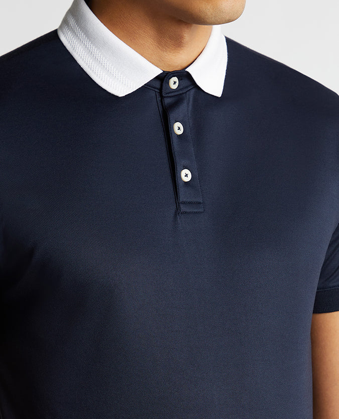 Tapered Fit Cotton-Blend Polo Shirt - Image 4