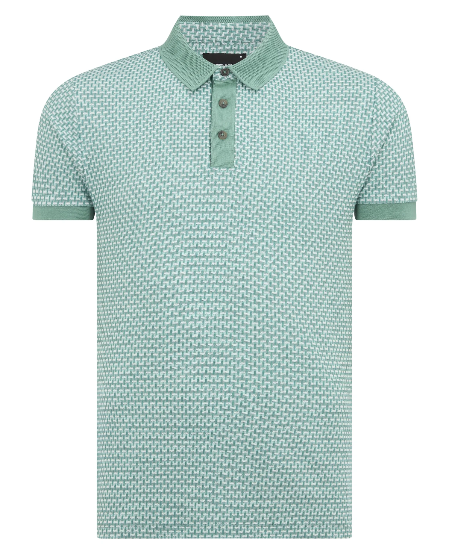 Weave Design Stretch Polo Shirt - Image 6