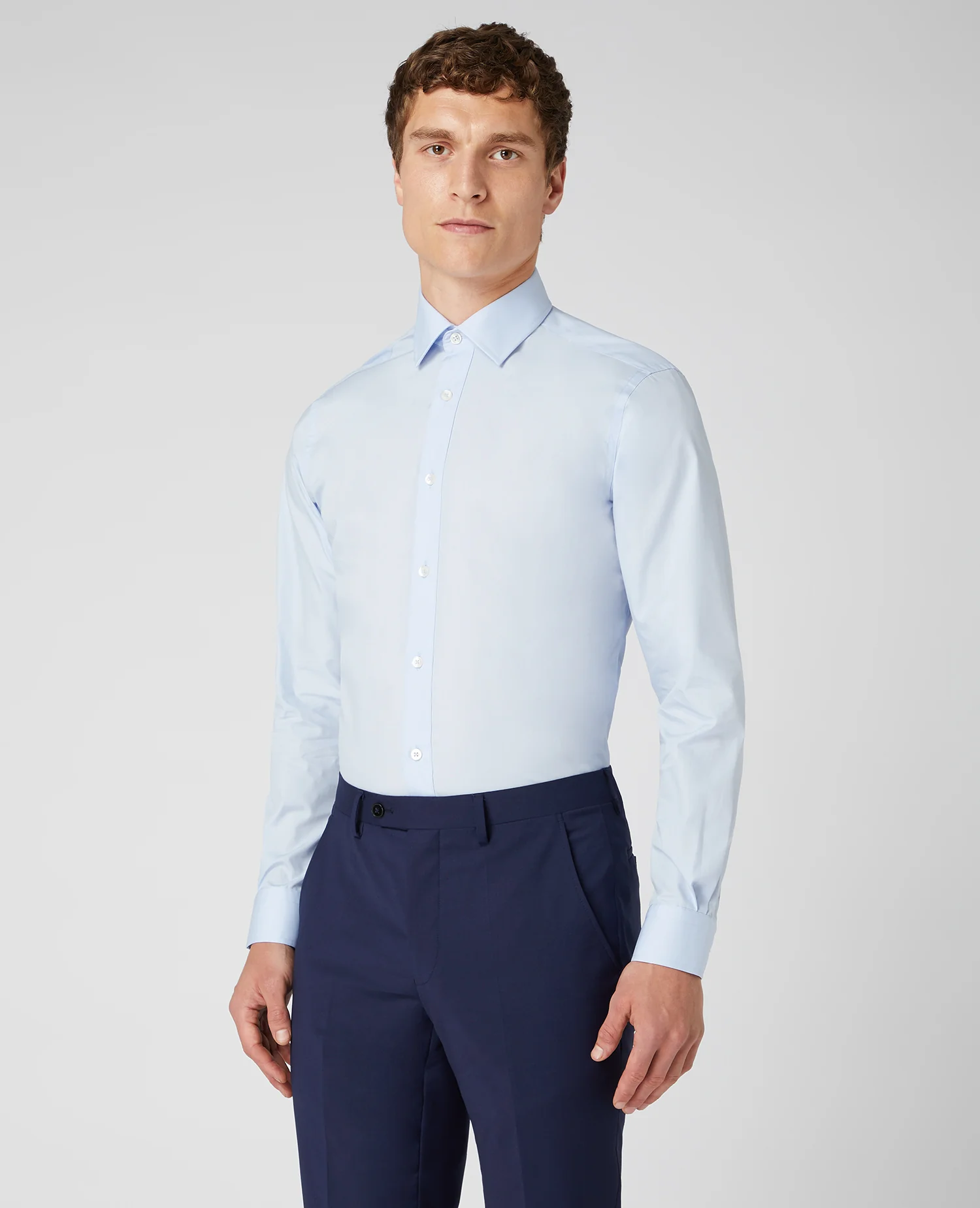 Tapered Fit French Front Shirt