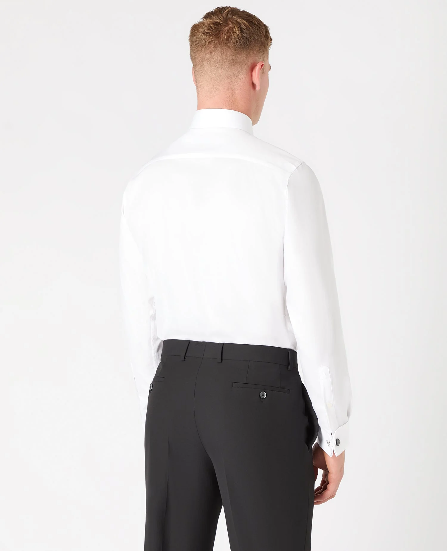 Tapered Fit Cotton-Blend Dress Shirt - Image 3