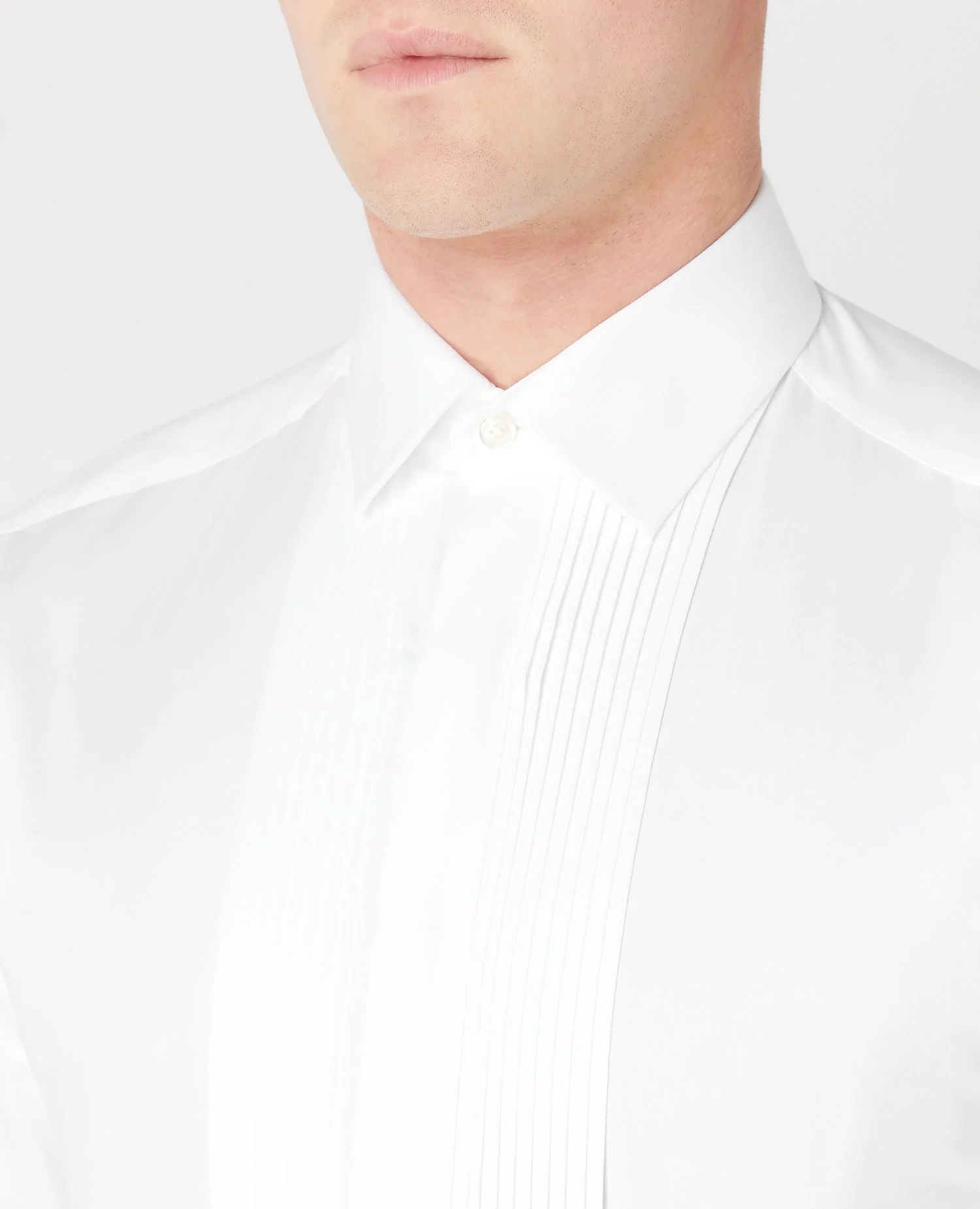 Tapered Fit Cotton-Blend Dress Shirt - Image 4