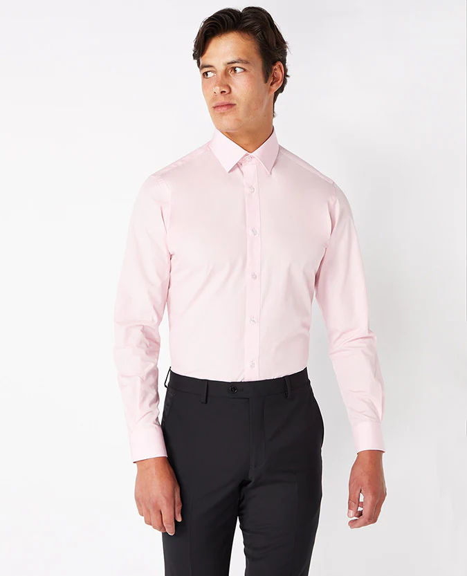 Tapered Fit Cotton-Blend Shirt