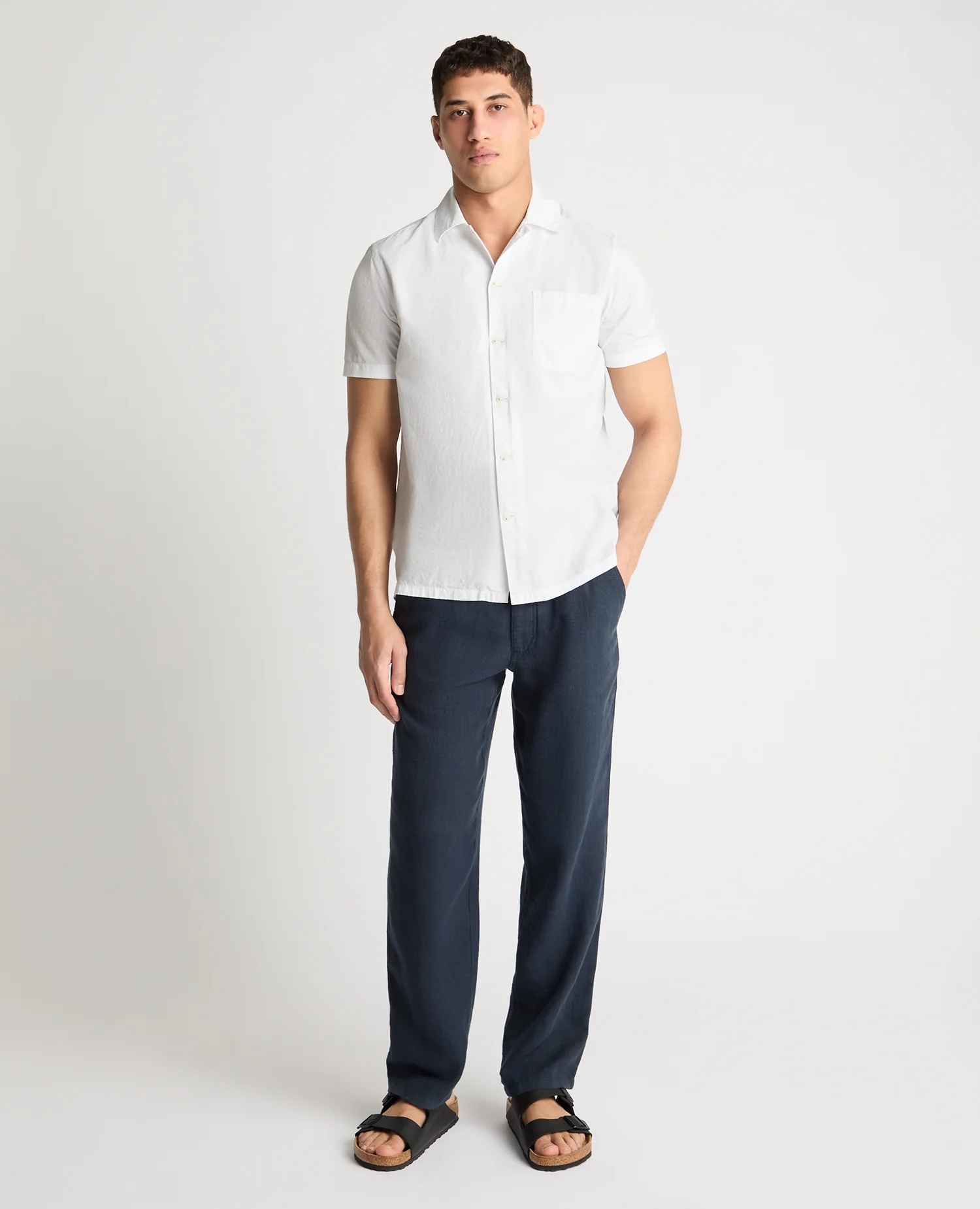 Tapered Fit Cotton Blend Shirt - Image 2