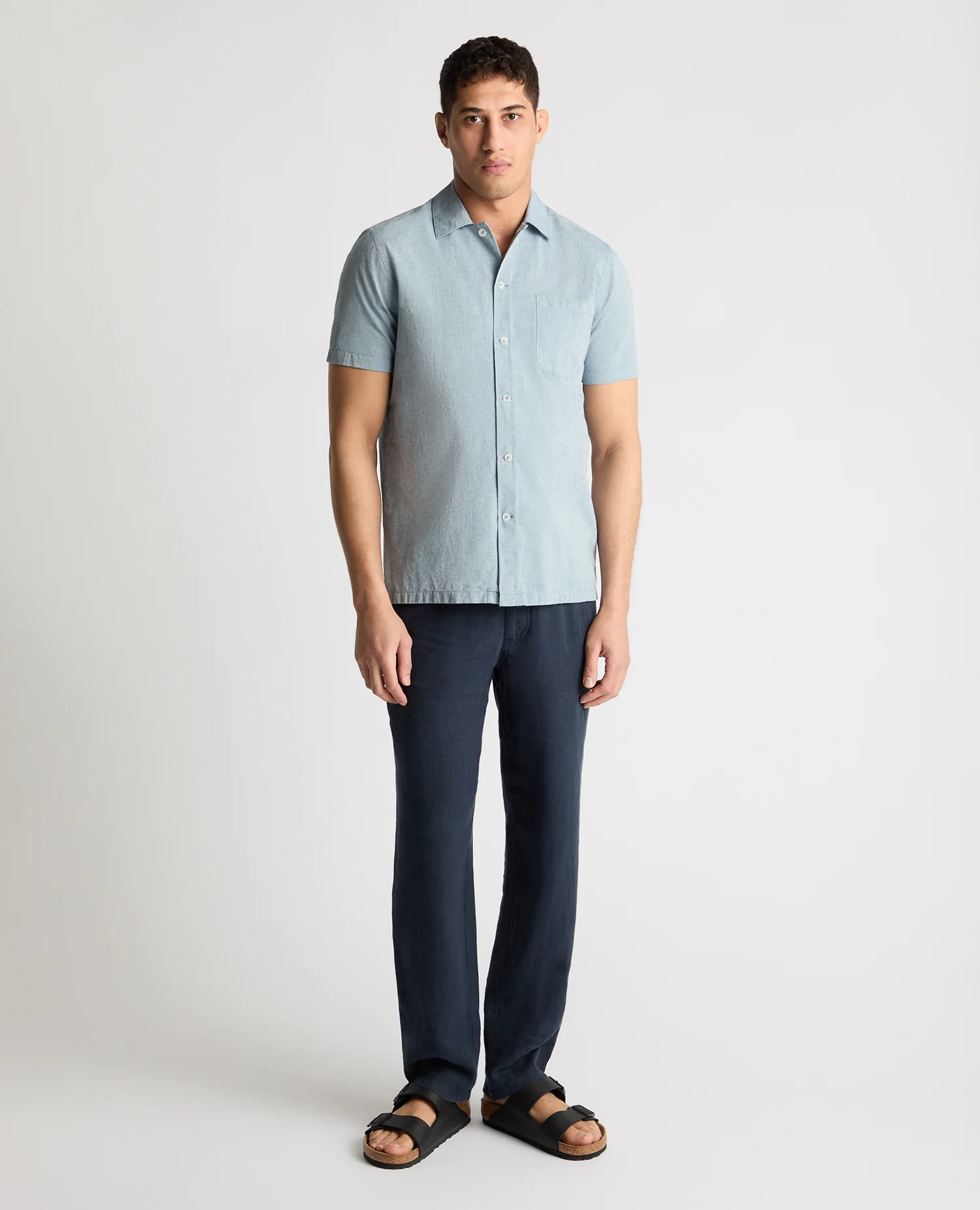 Tapered Fit Cotton Blend Shirt - Image 2