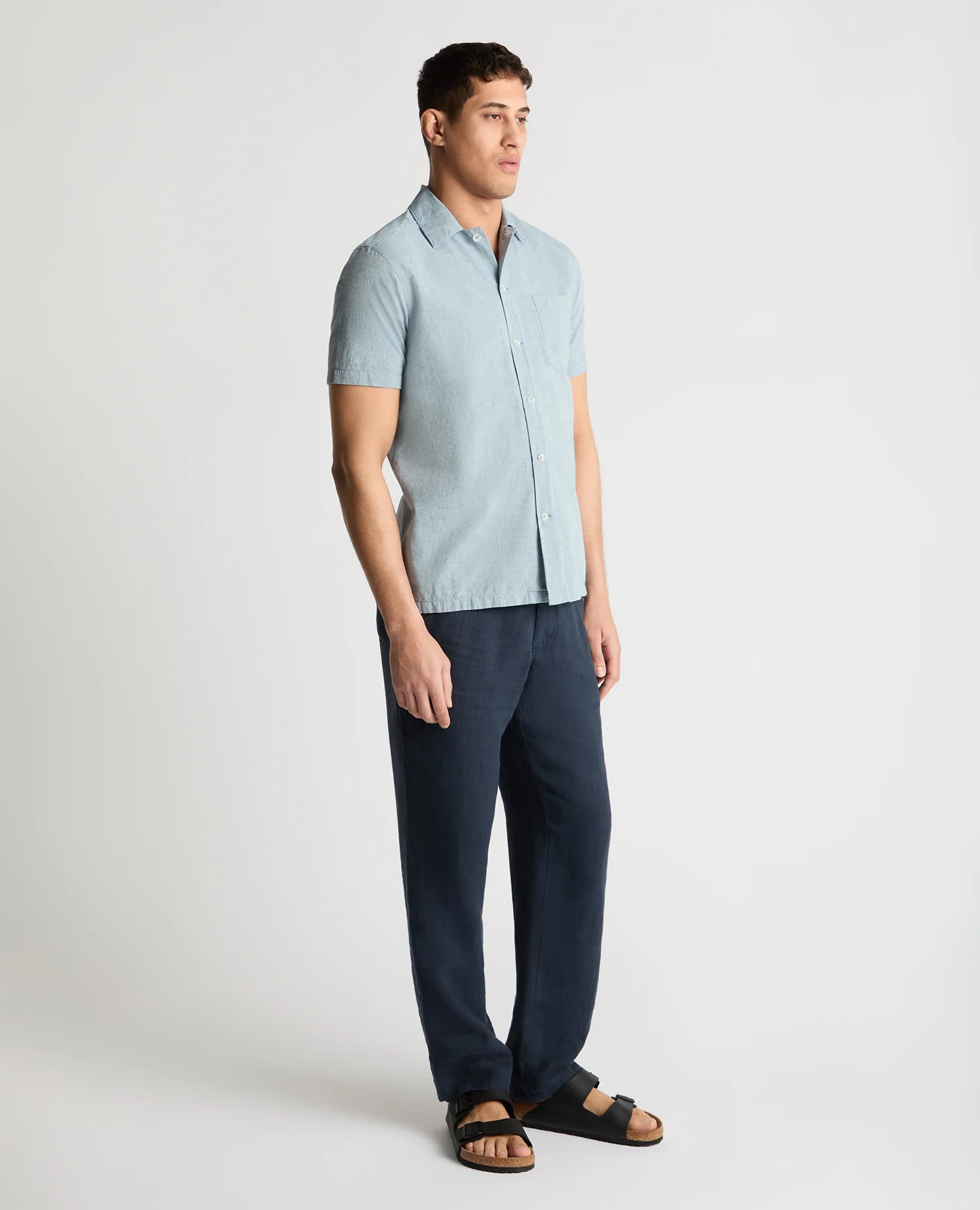 Tapered Fit Cotton Blend Shirt - Image 4