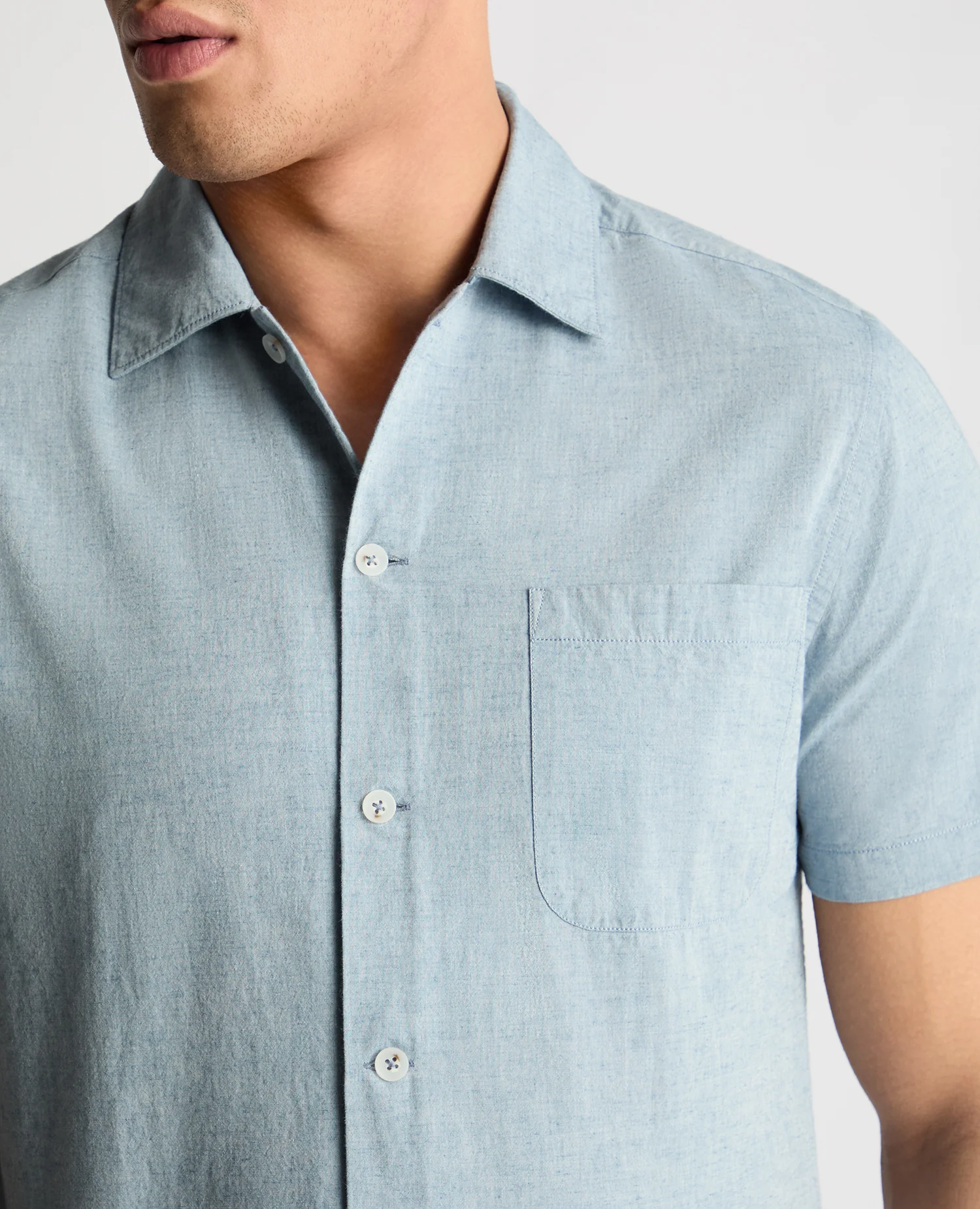 Tapered Fit Cotton Blend Shirt - Image 5