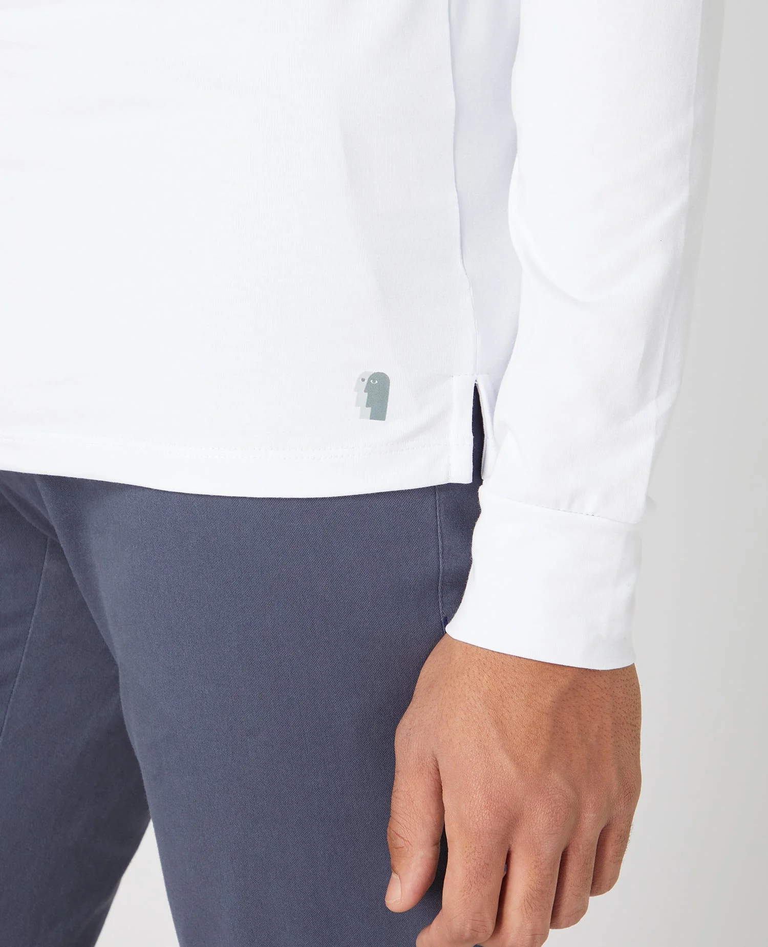 Tapered Fit Cotton-Stretch Long Sleeve T-Shirt - Image 5