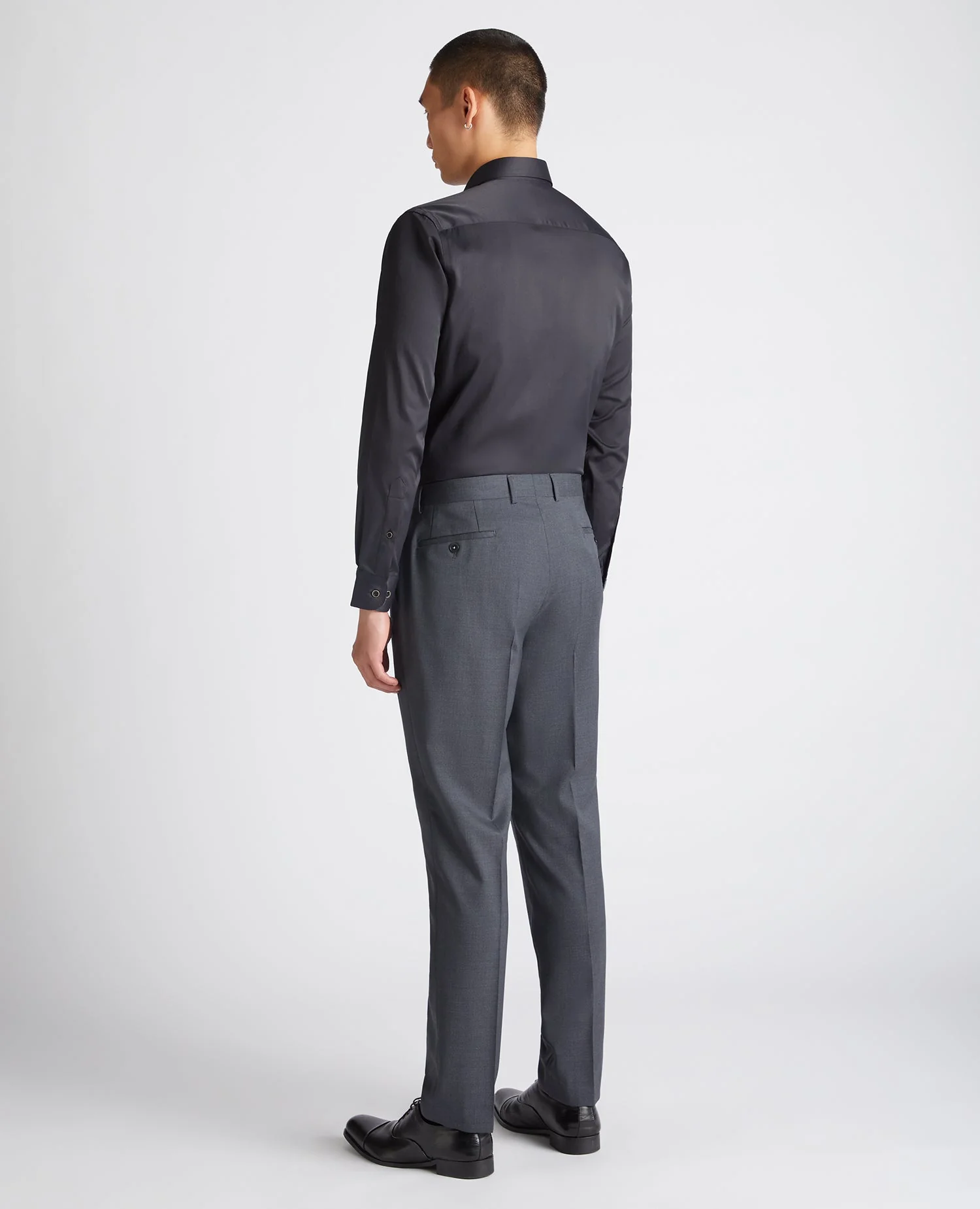 Tapered Fit Cotton-Blend Stretch Shirt - Image 3