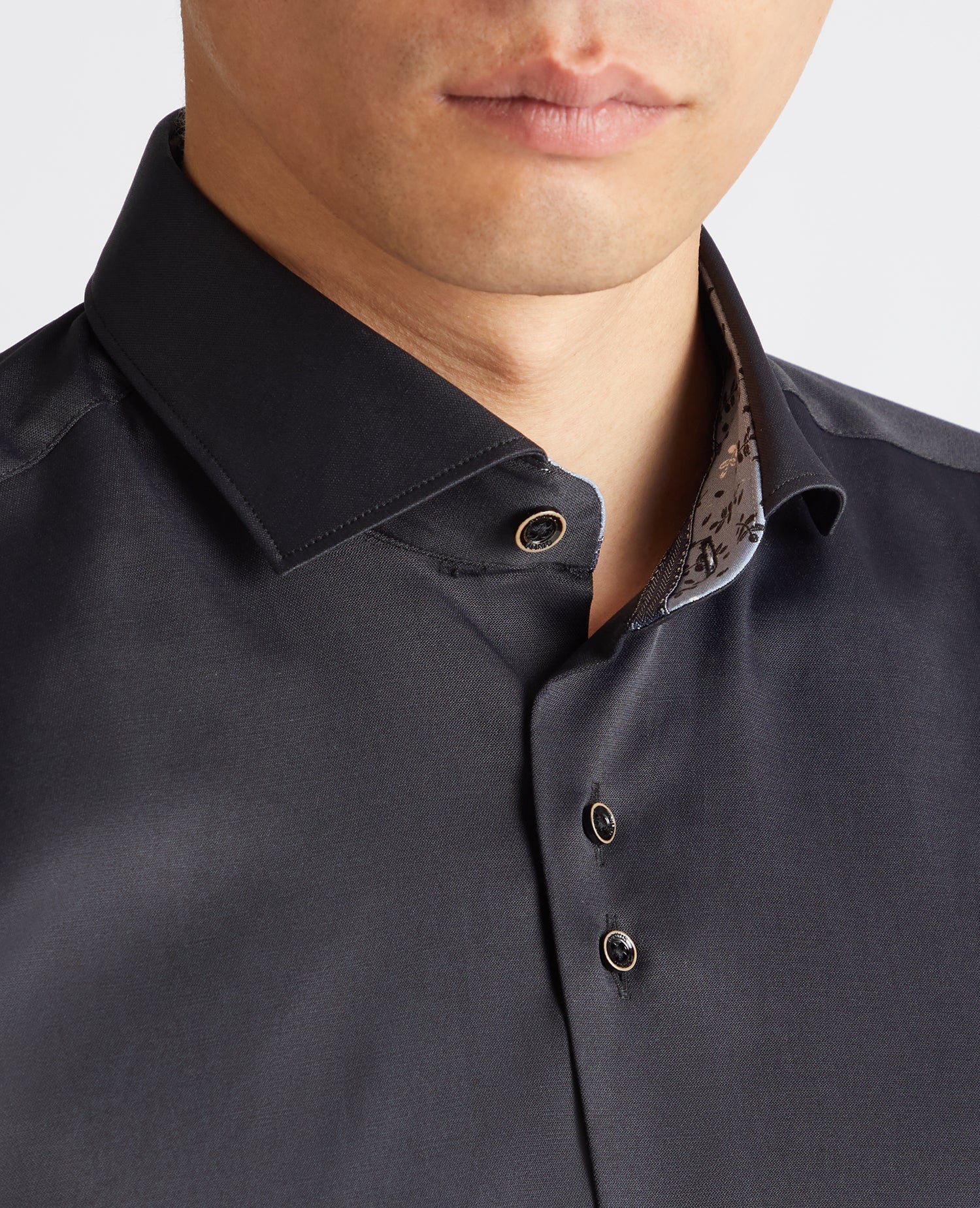 Tapered Fit Cotton-Blend Stretch Shirt - Image 4
