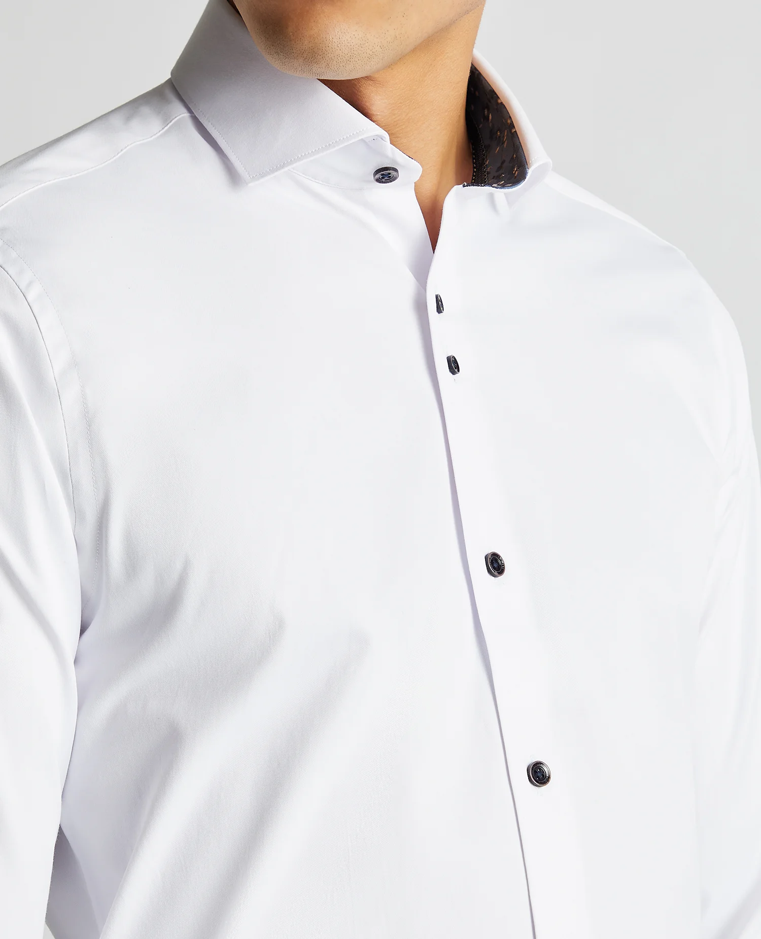 Tapered Fit Cotton-Blend Stretch Shirt - Image 5