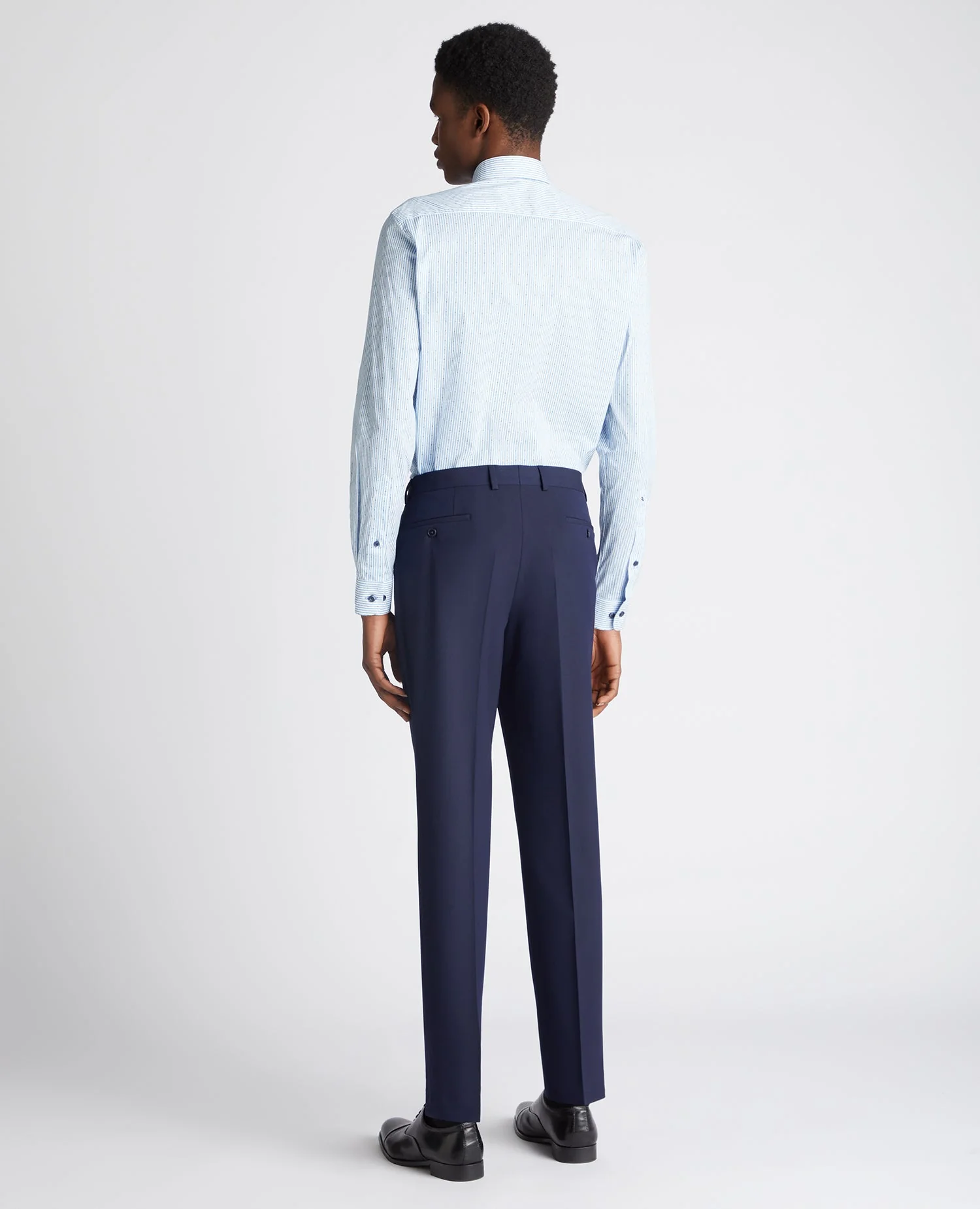 Tapered Fit Striped Cotton-Stretch Shirt - Image 3
