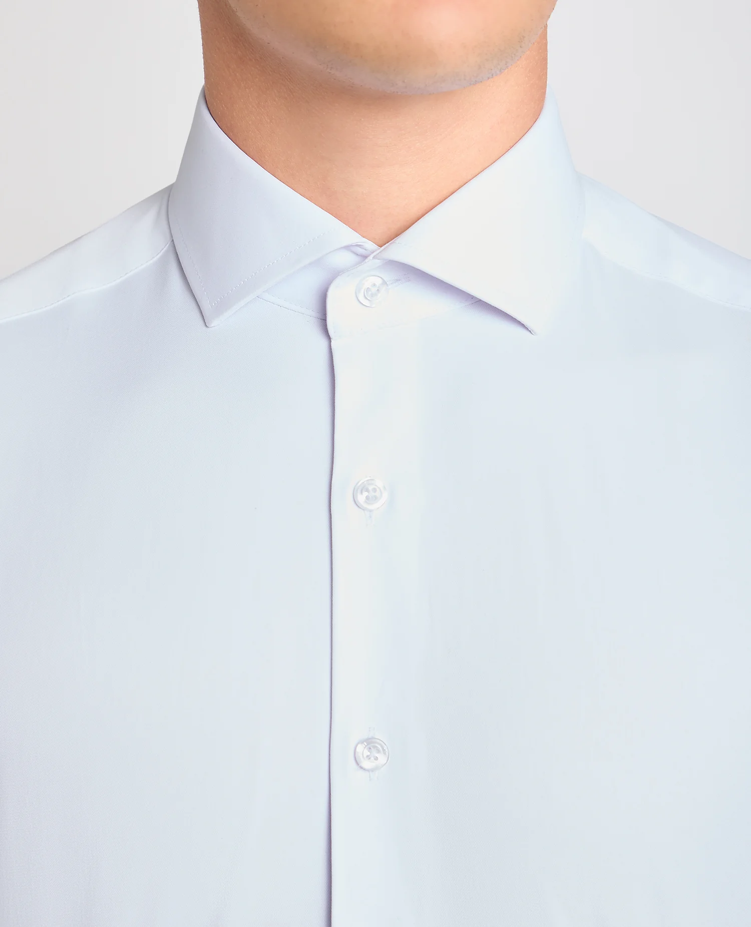 Tapered Fit Cotton-Stretch Double Cuff Shirt - Image 4