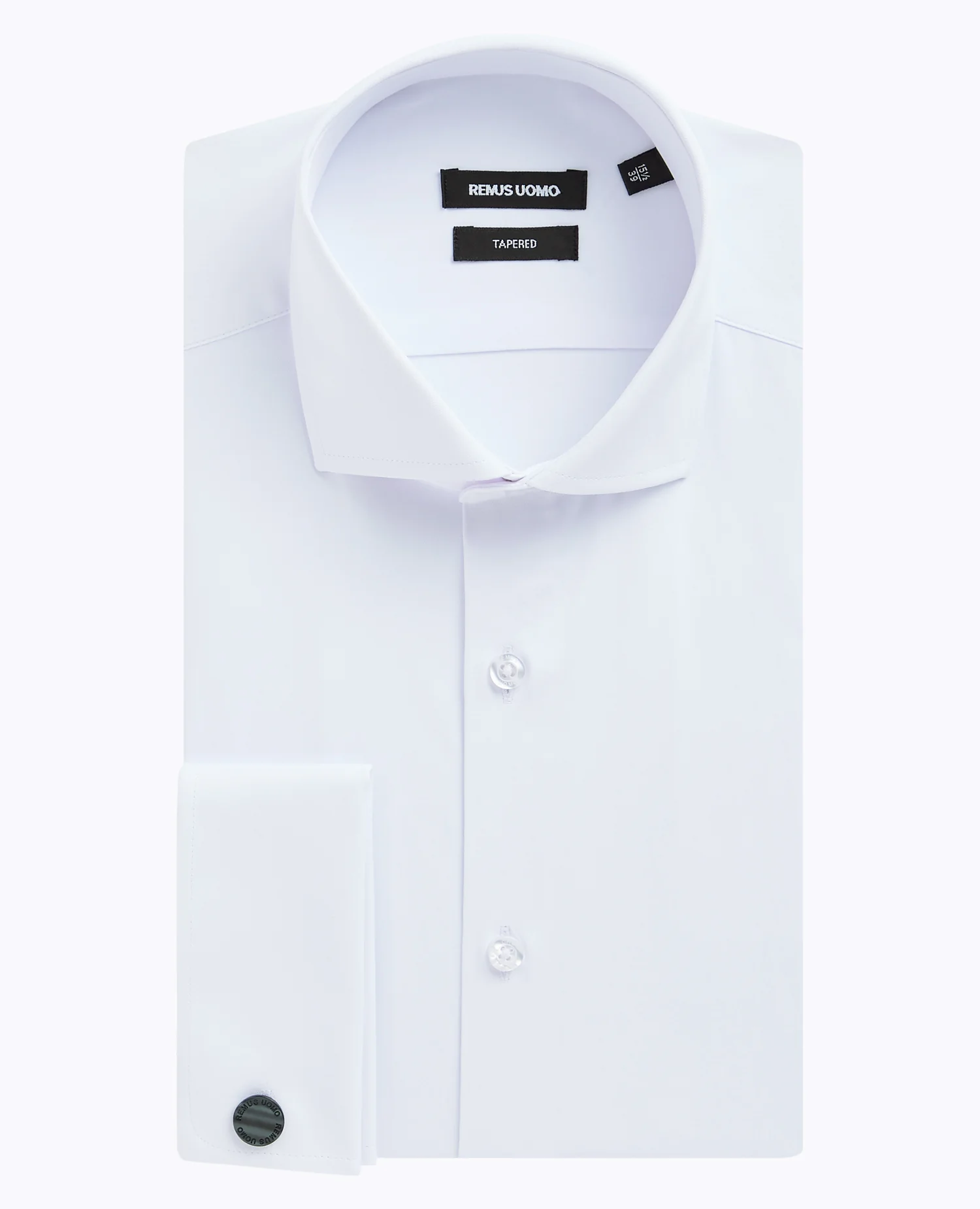 Tapered Fit Cotton-Stretch Double Cuff Shirt - Image 5