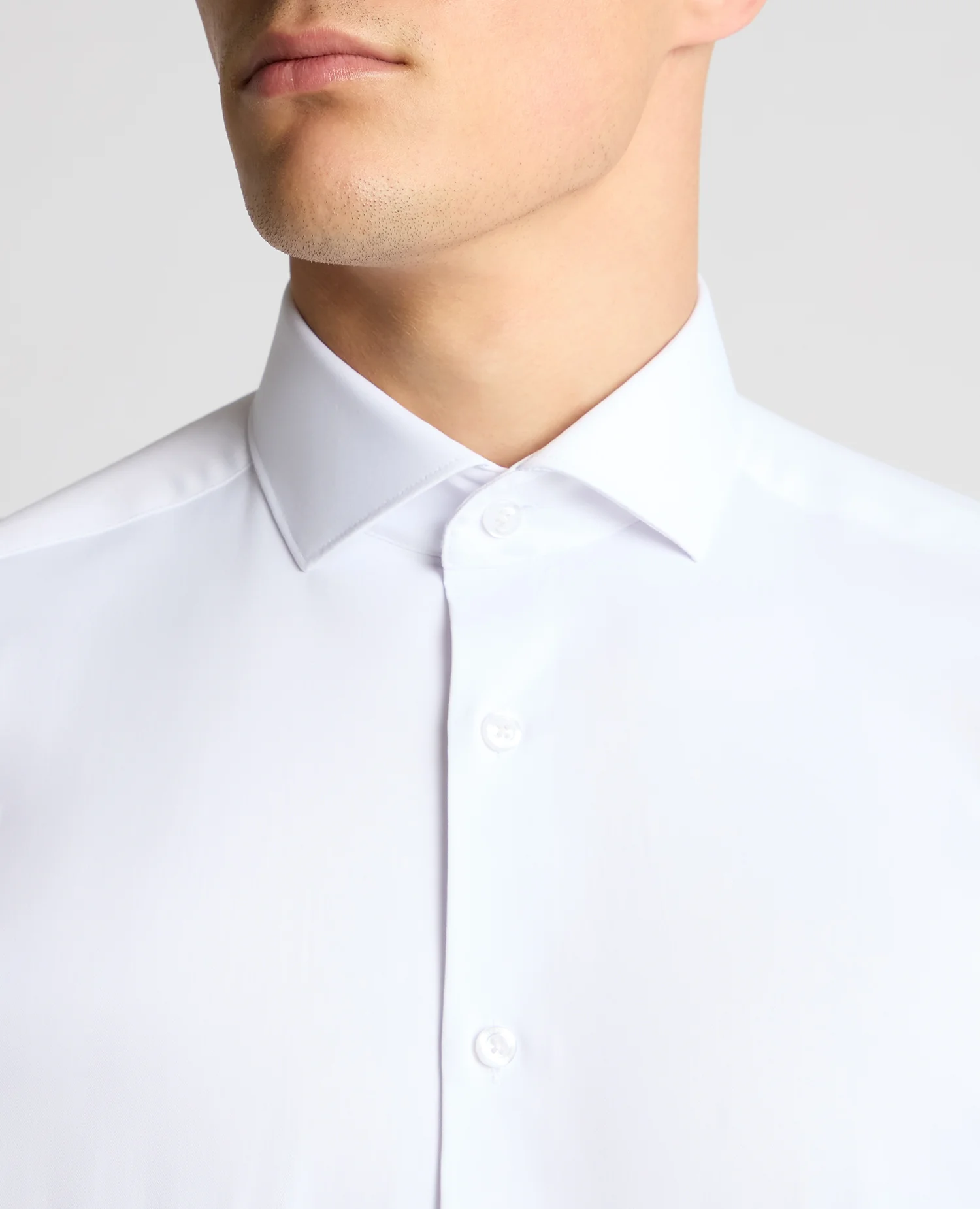 Tapered Fit Cotton Stretch Shirt - Image 4